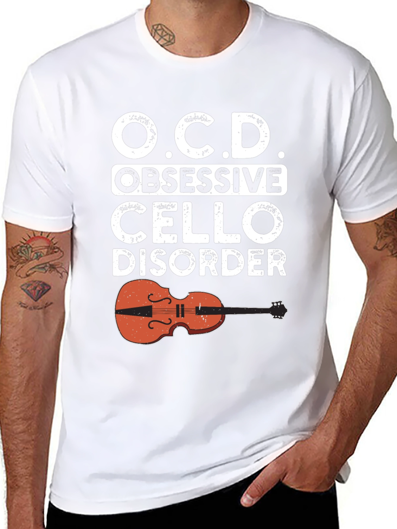 Obsessive Cello Disorder T-Shirt - Music Lover Tee