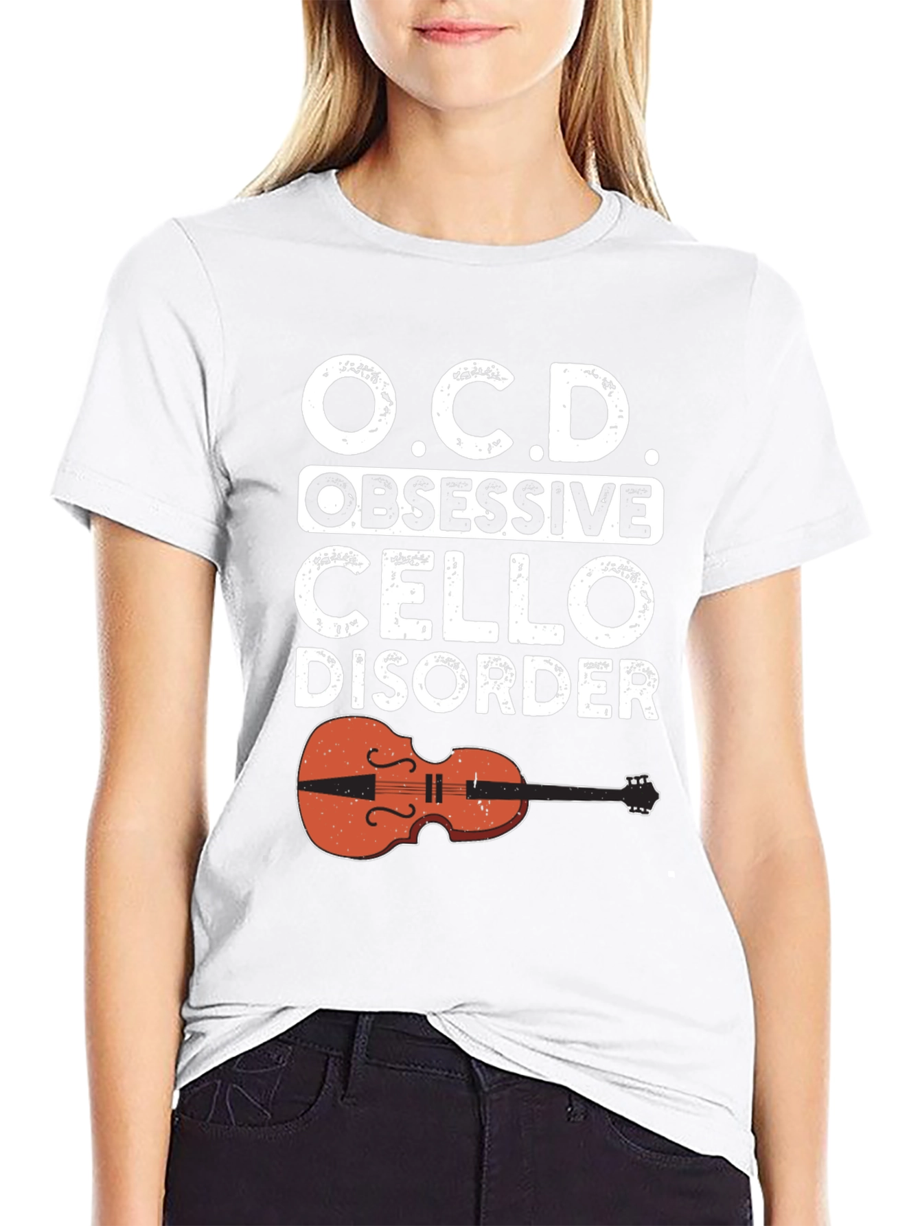 Obsessive Cello Disorder T-Shirt - Music Lover Tee