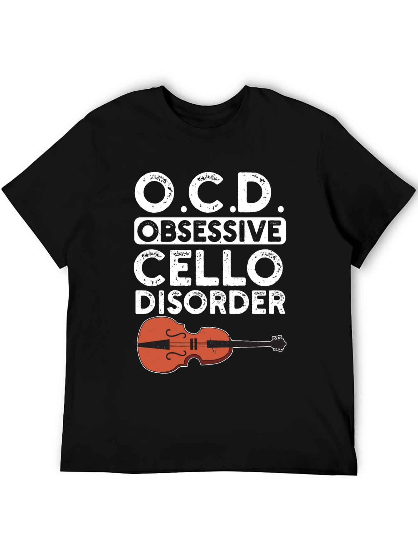 Obsessive Cello Disorder T-Shirt - Music Lover Tee