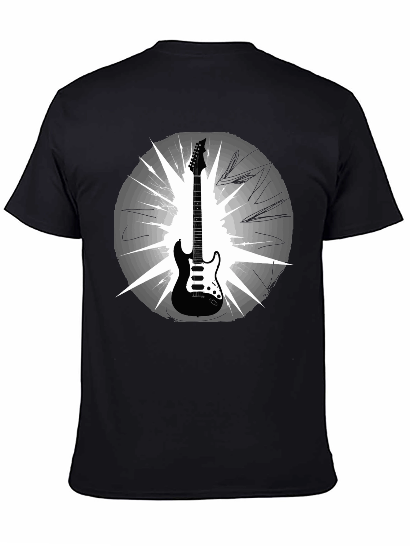 Electric Guitar Graphic T-Shirt - Music Lover Tee