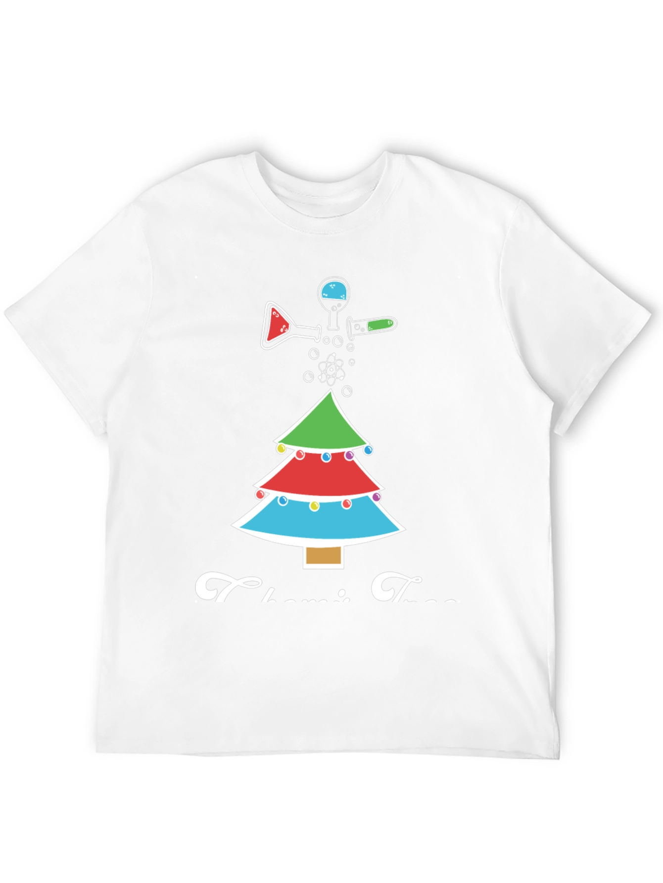 Chemistry Tree Graphic Tee - Science Christmas T-Shirt