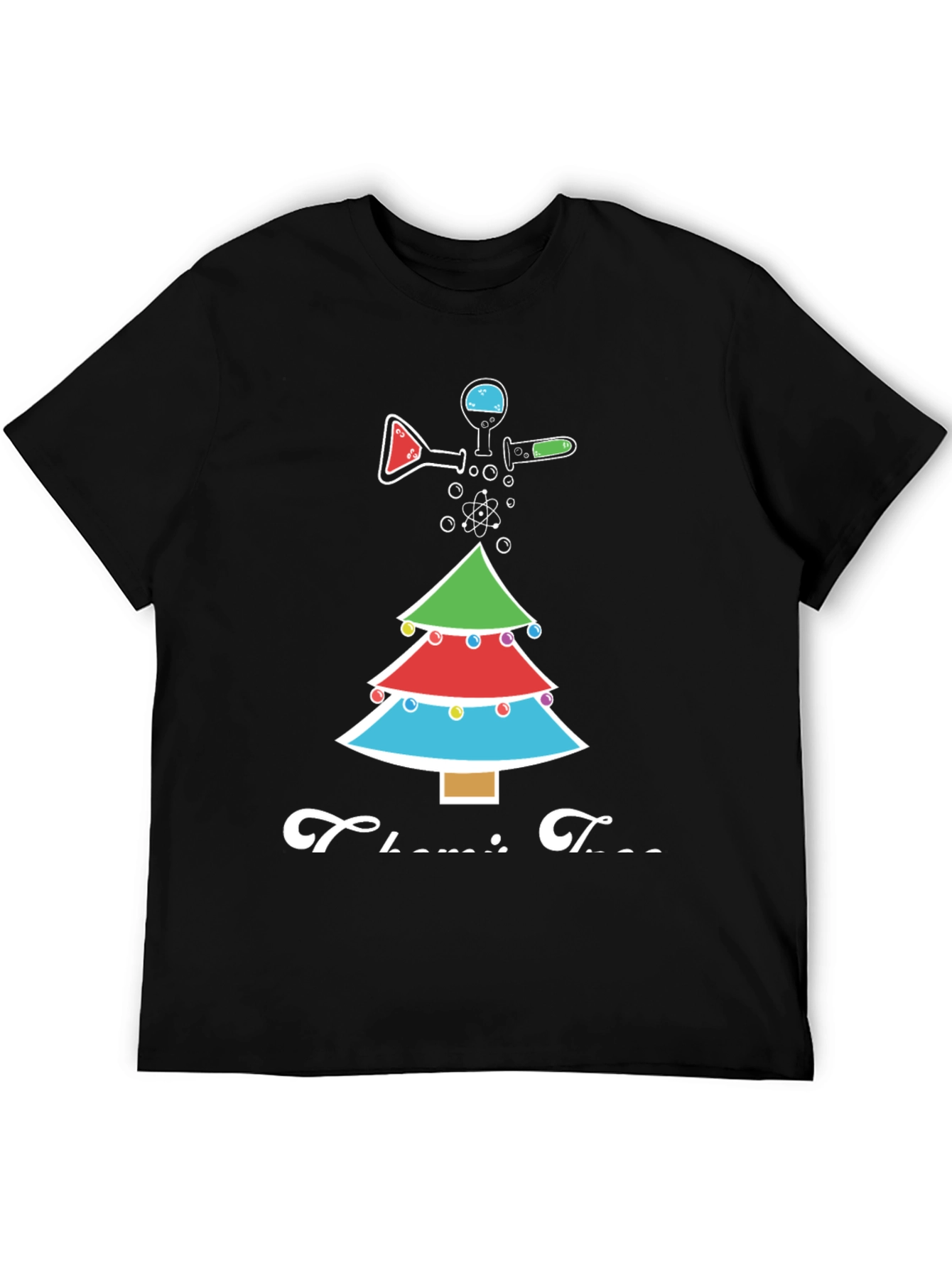 Chemistry Tree Graphic Tee - Science Christmas T-Shirt