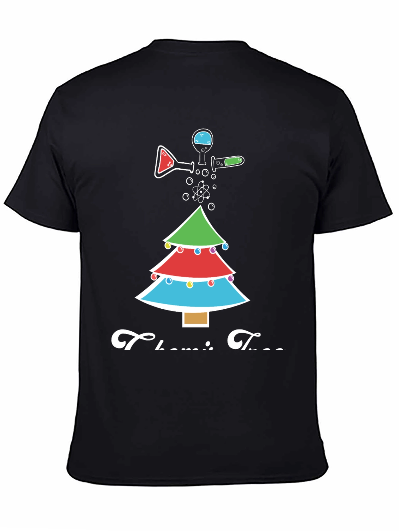 Chemistry Tree Graphic Tee - Science Christmas T-Shirt