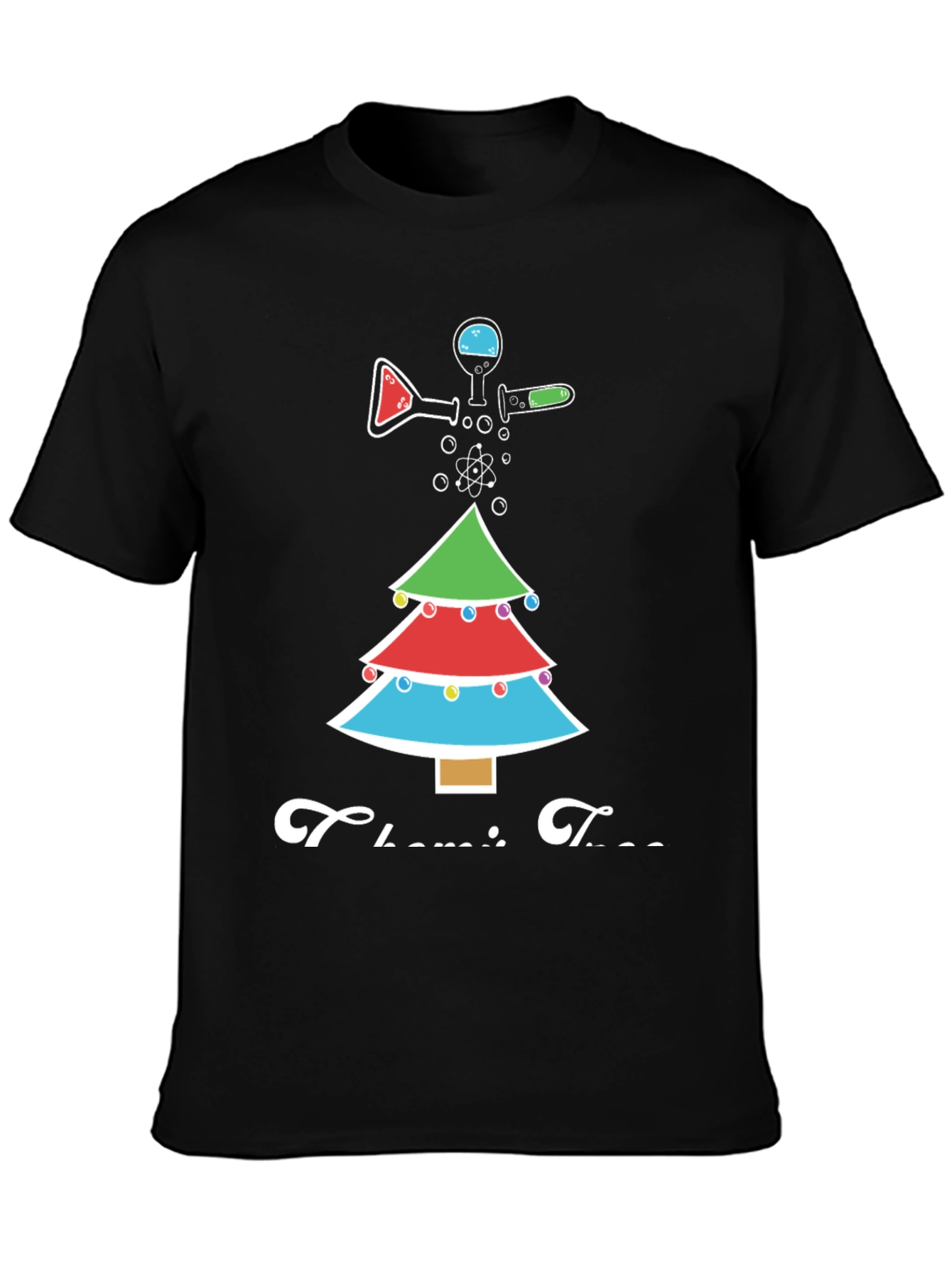 Chemistry Tree Graphic Tee - Science Christmas T-Shirt