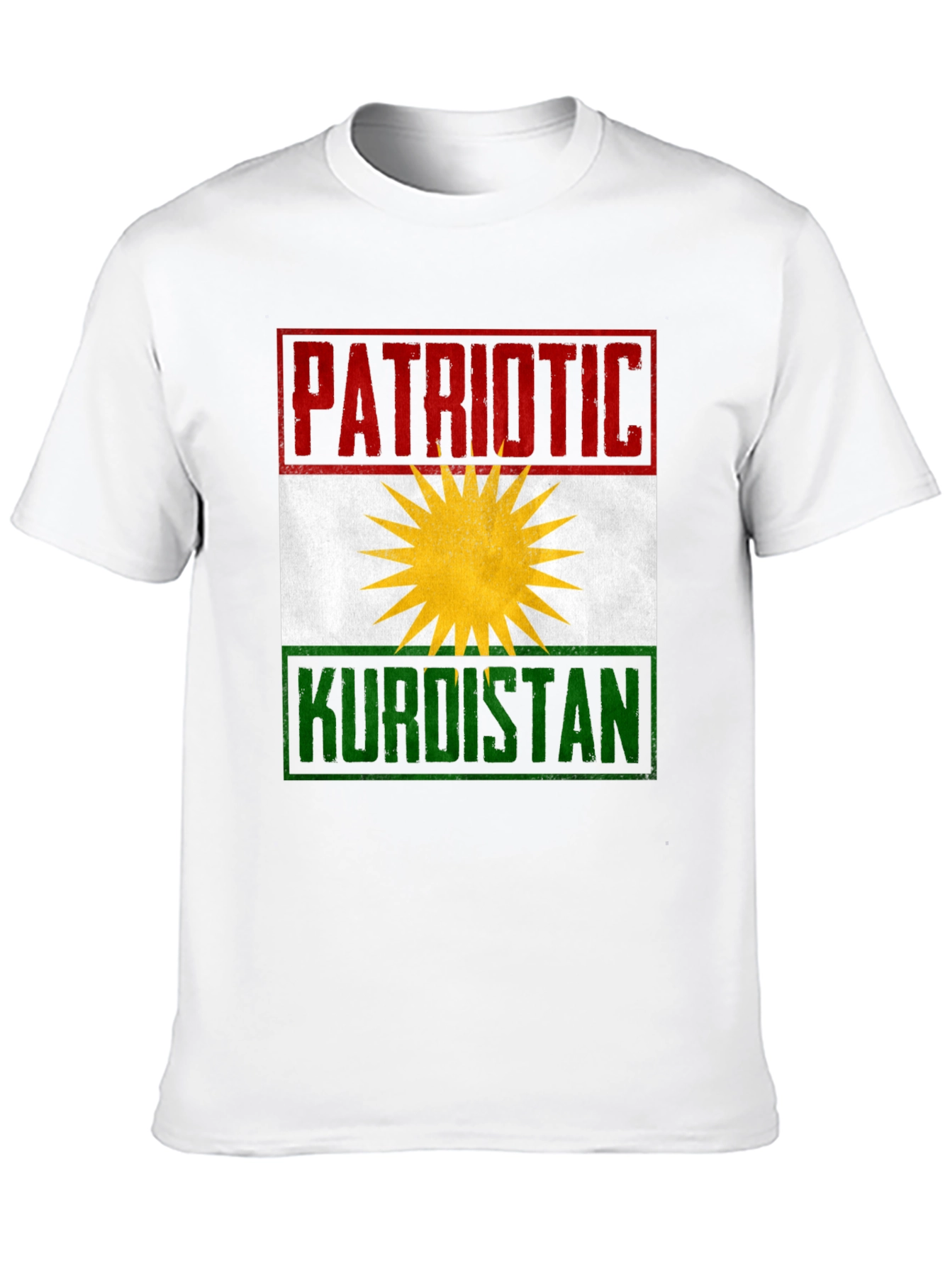 Patriotic Kurdistan Flag Graphic T-Shirt