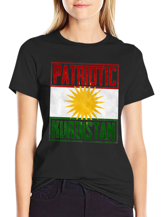 Patriotic Kurdistan Flag Graphic T-Shirt