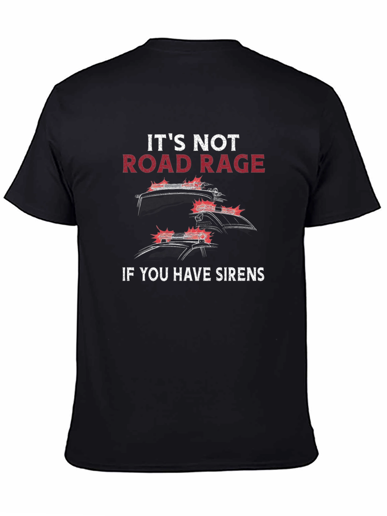 Road Rage Sirens Graphic Tee - Black