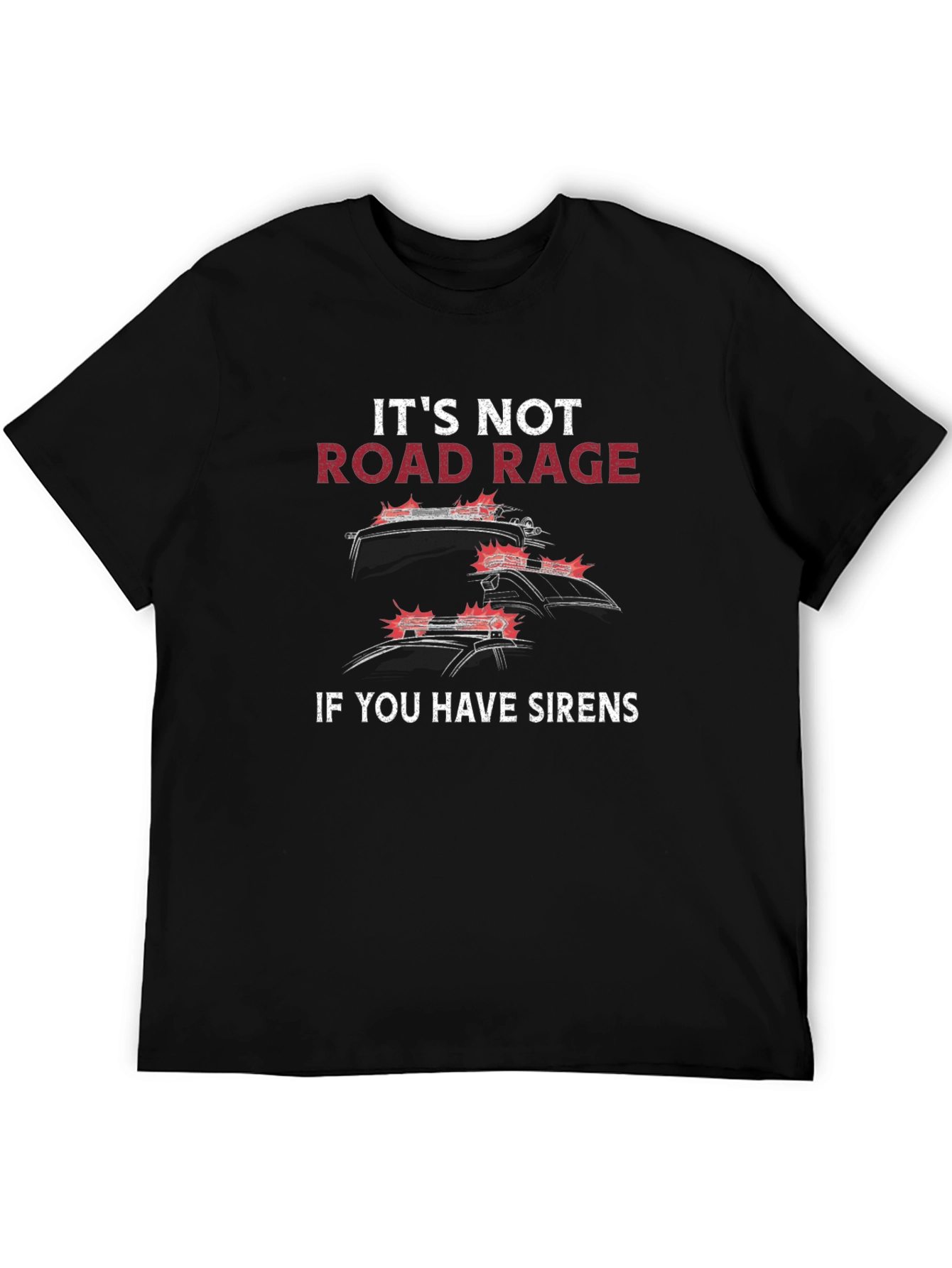 Road Rage Sirens Graphic Tee - Black