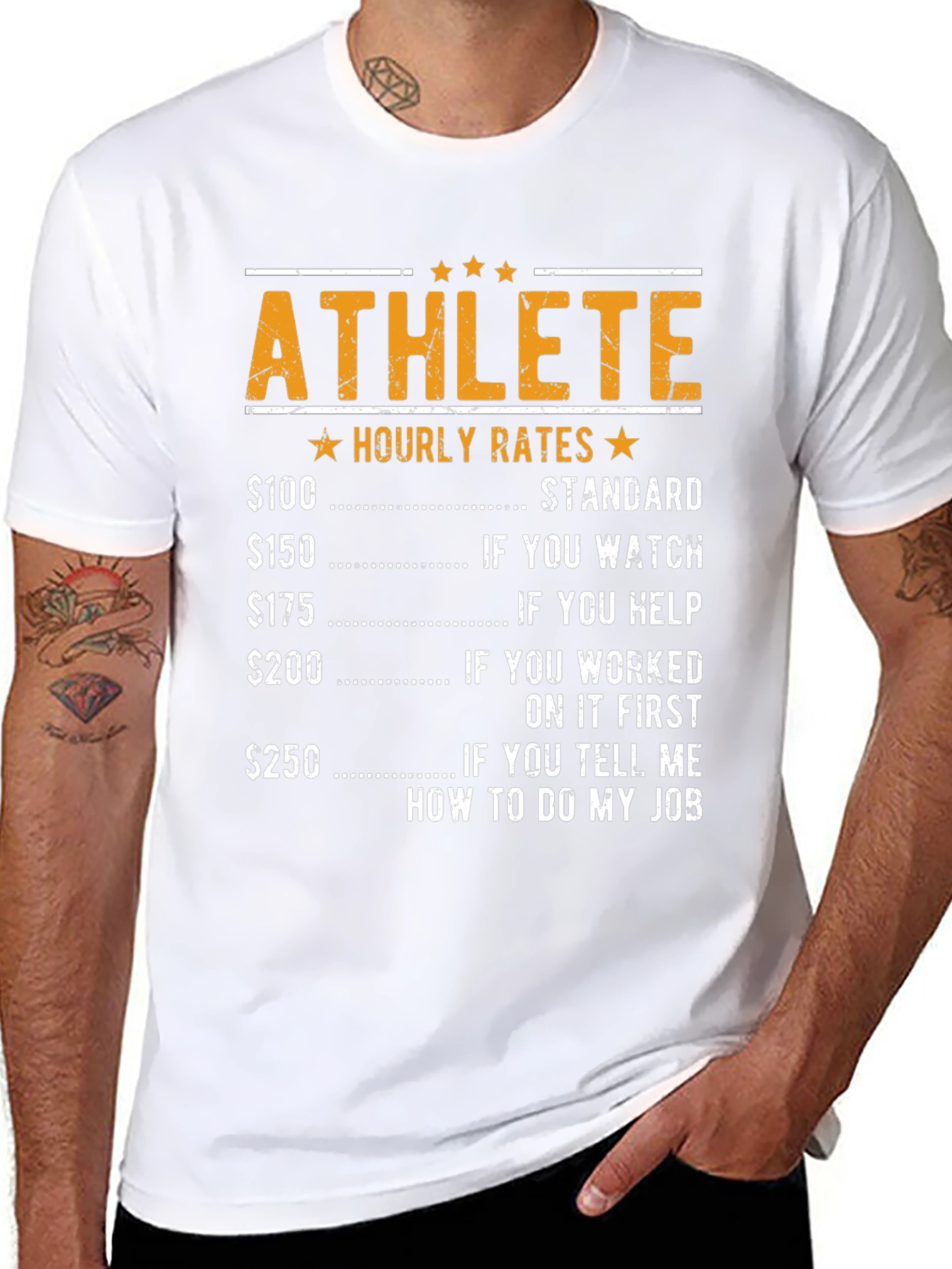 Athlete Hourly Rates Graphic Tee