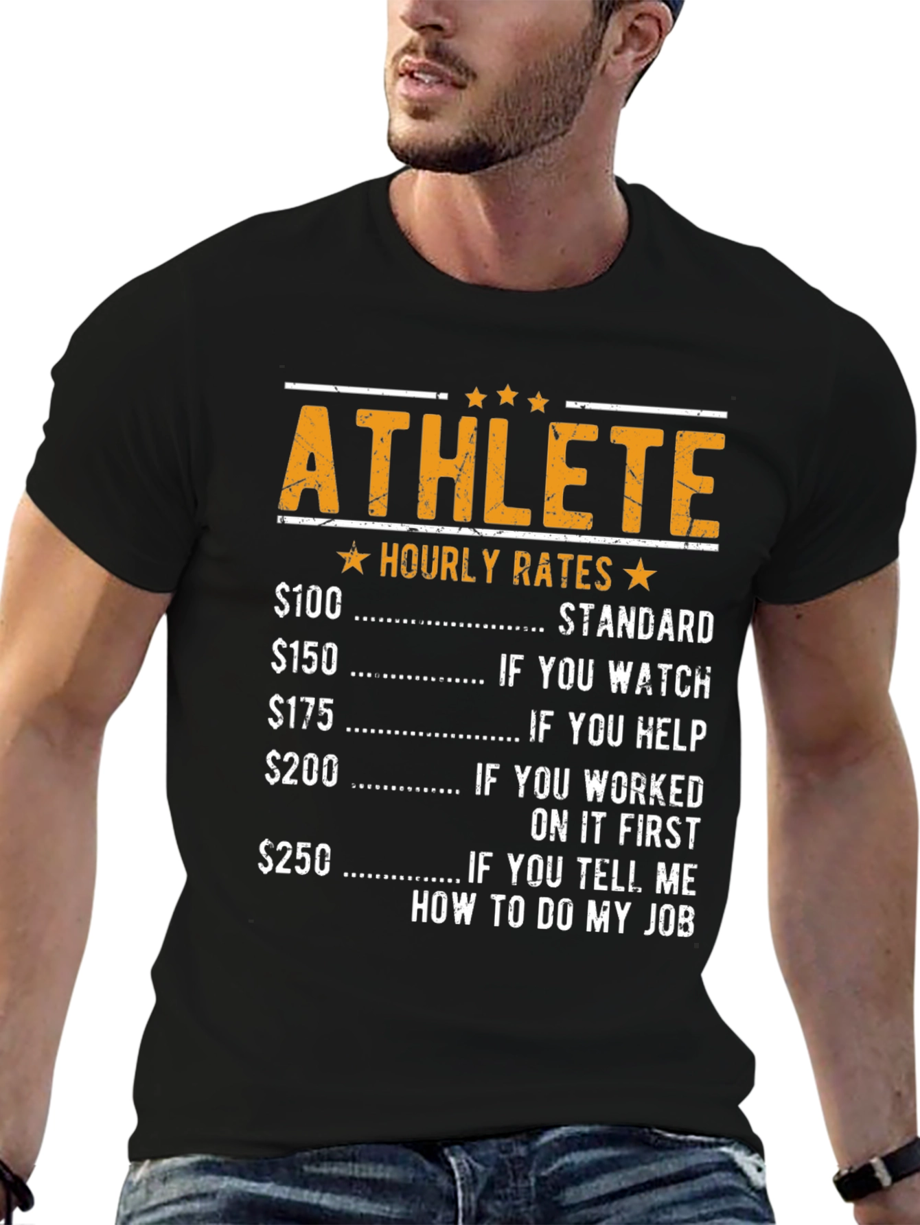 Athlete Hourly Rates Graphic Tee