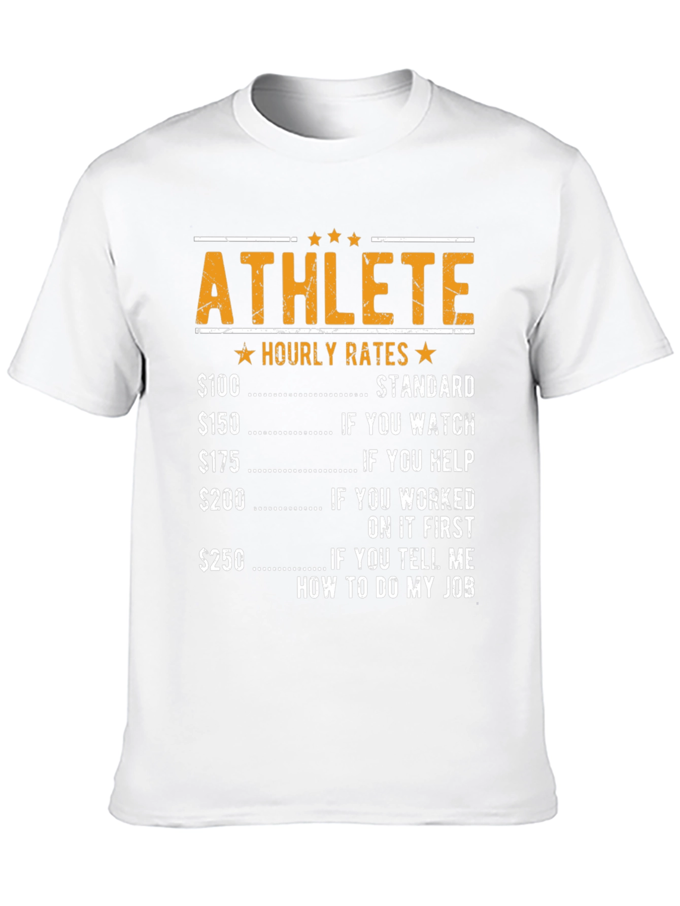 Athlete Hourly Rates Graphic Tee