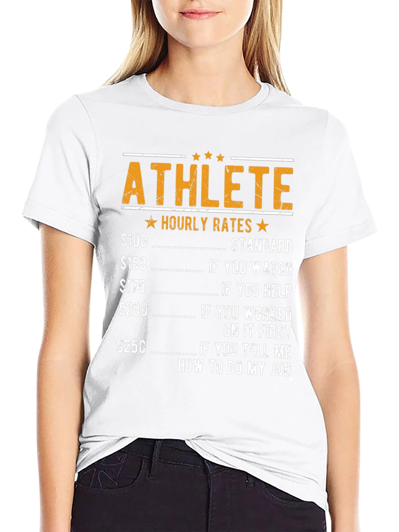 Athlete Hourly Rates Graphic Tee