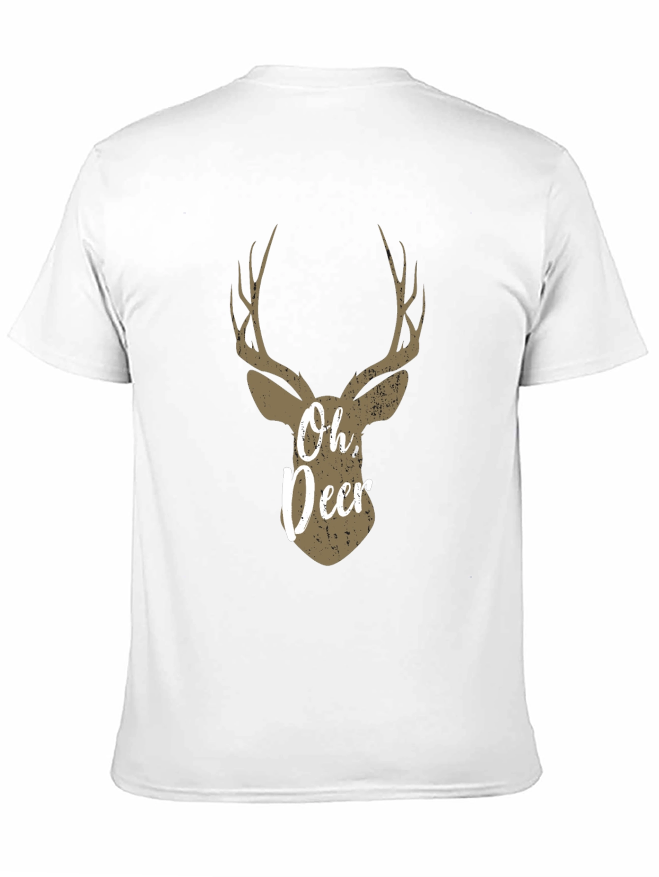 Oh Deer Graphic T-Shirt - Black Casual Tee