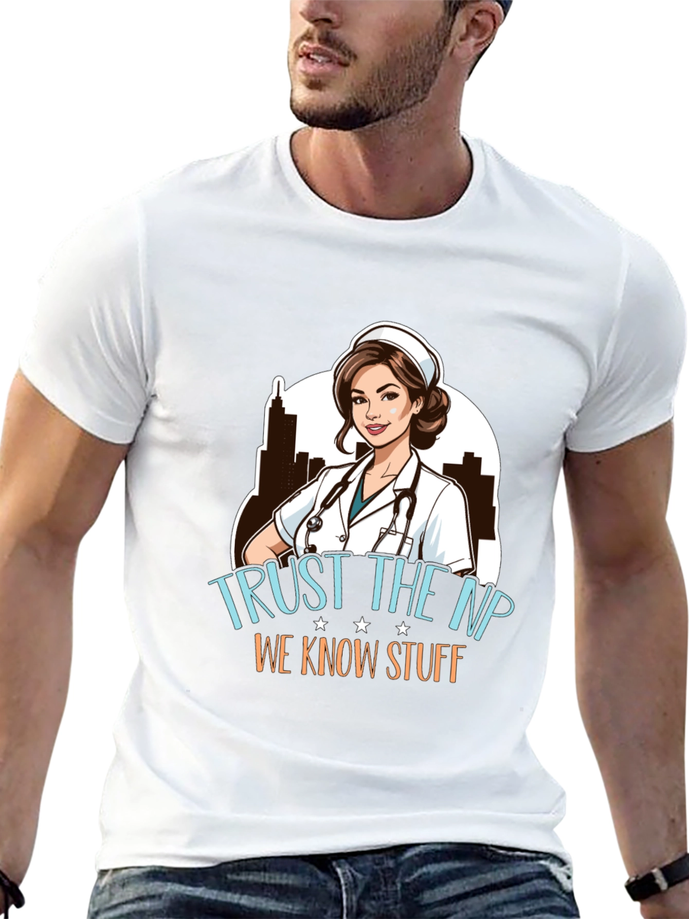 Trust the NP Nurse Practitioner Graphic T-Shirt