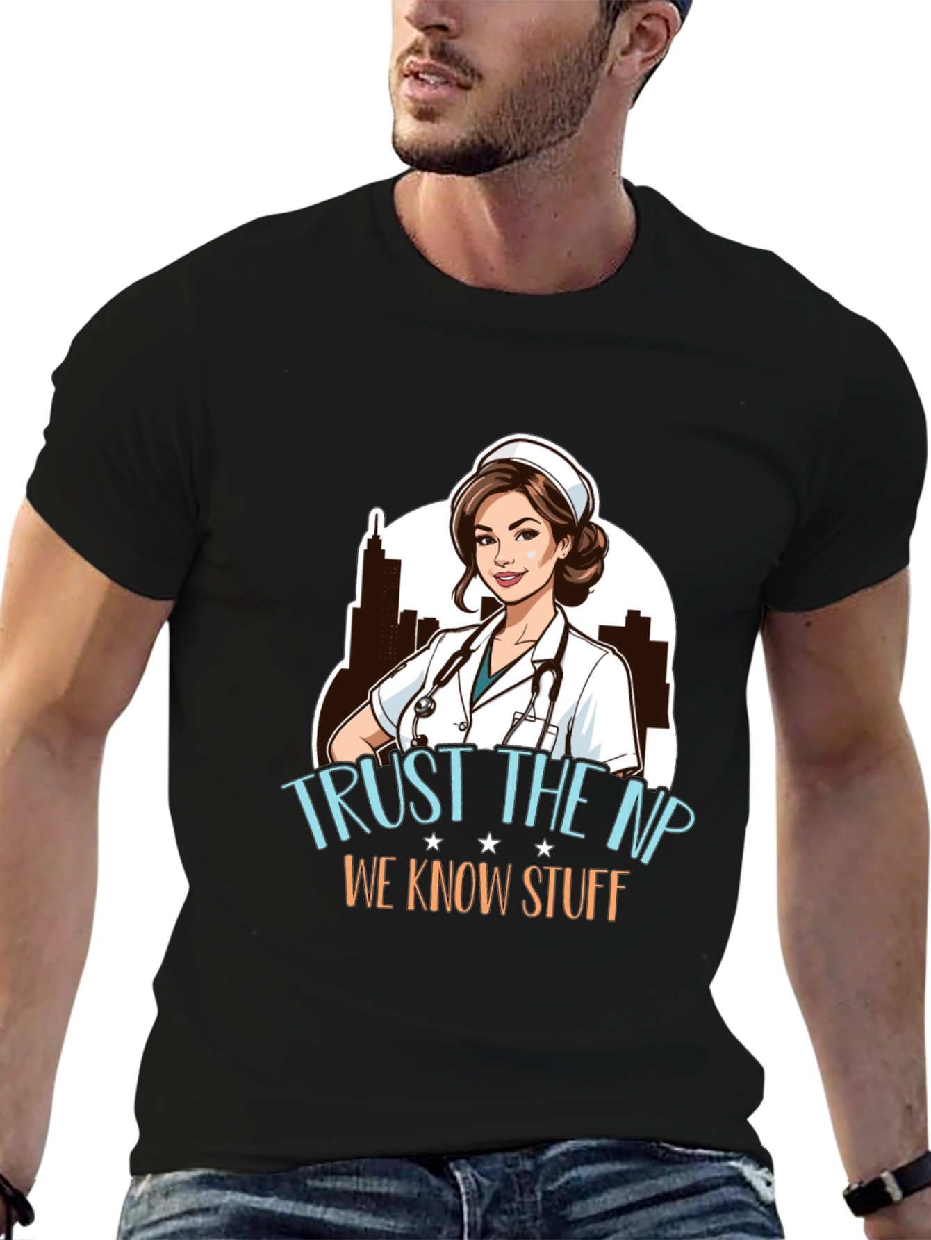 Trust the NP Nurse Practitioner Graphic T-Shirt