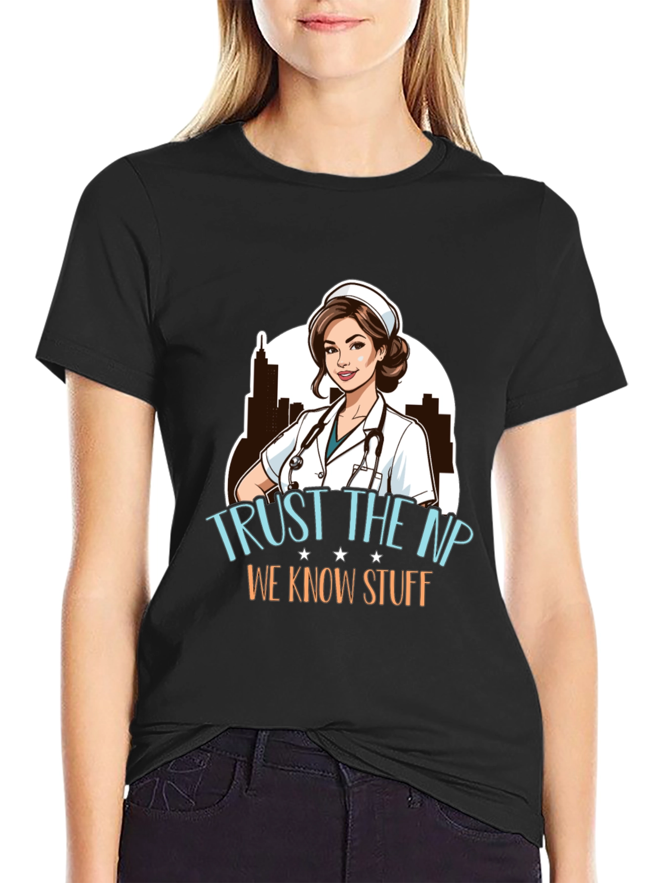 Trust the NP Nurse Practitioner Graphic T-Shirt