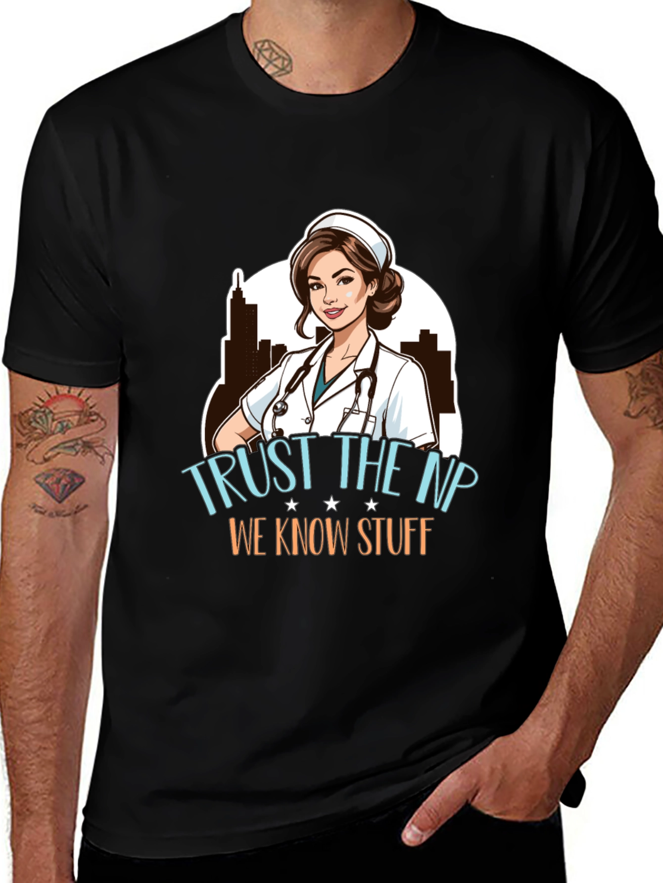 Trust the NP Nurse Practitioner Graphic T-Shirt
