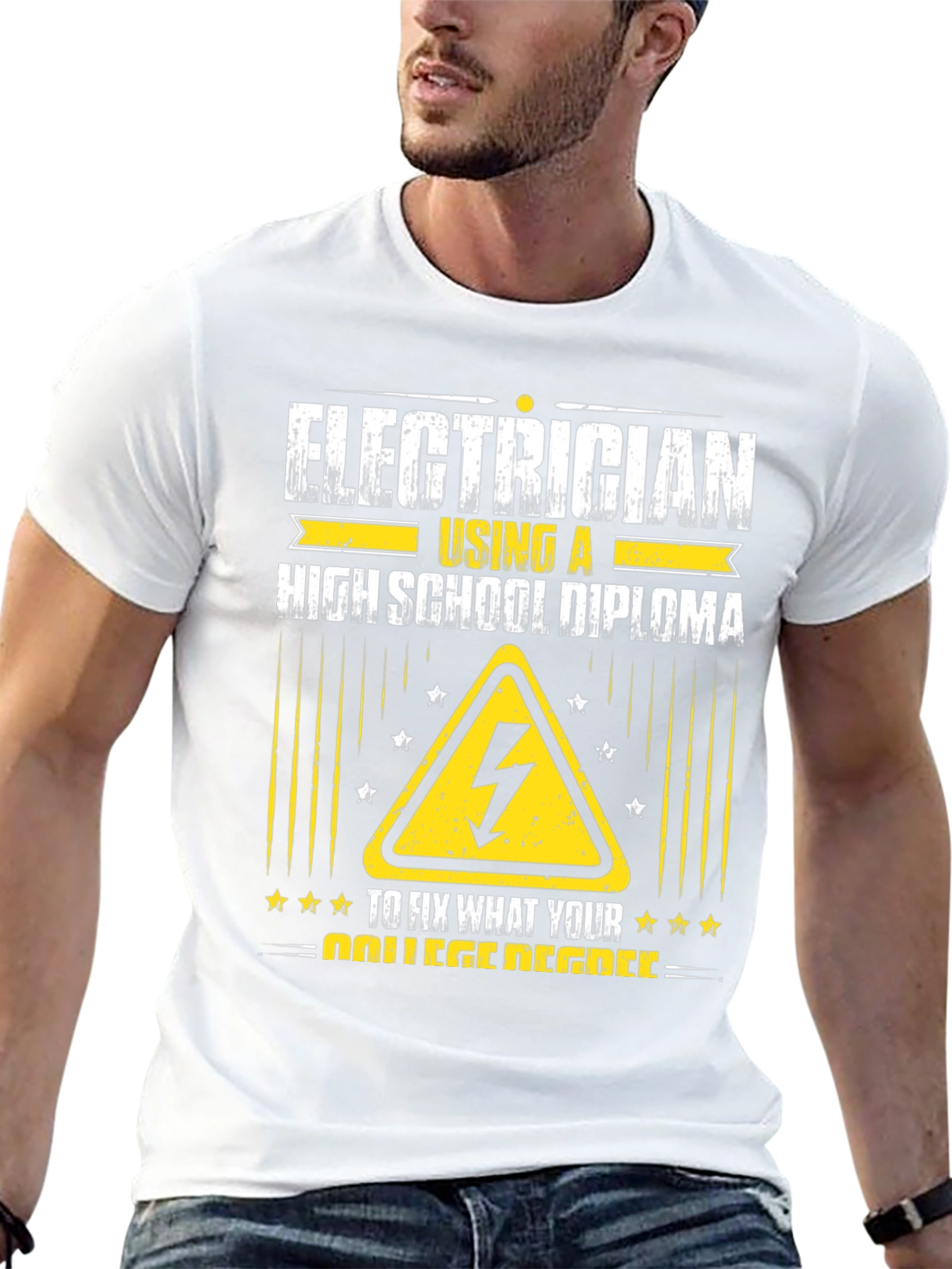 Electrician High School Diploma Funny T-Shirt