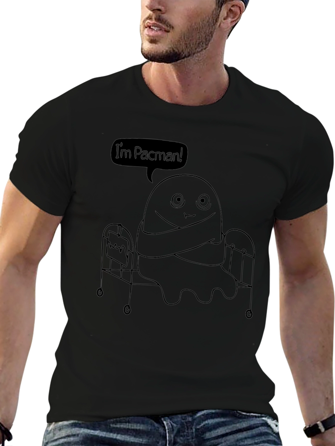 Im Pacman Black T-Shirt