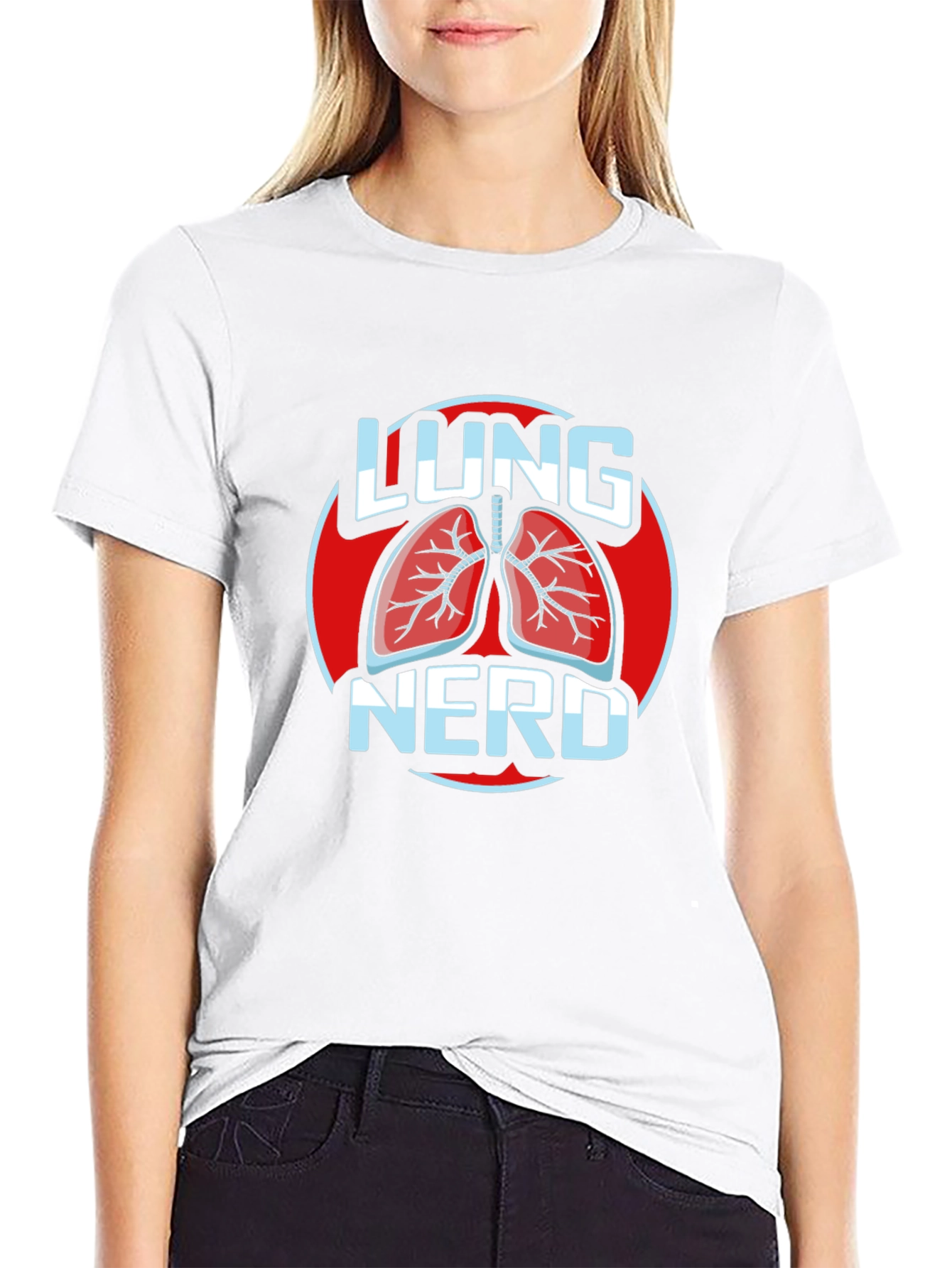 Lung Nerd T-Shirt - Anatomical Humor Tee