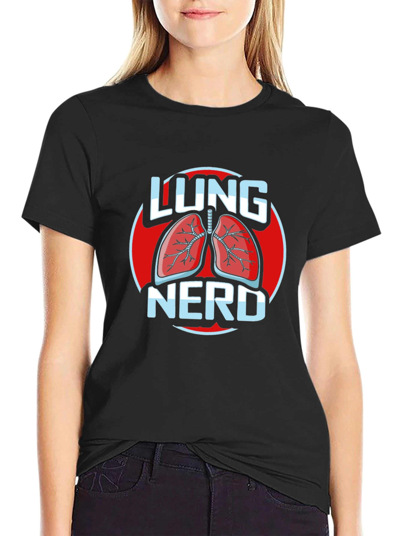 Lung Nerd T-Shirt - Anatomical Humor Tee
