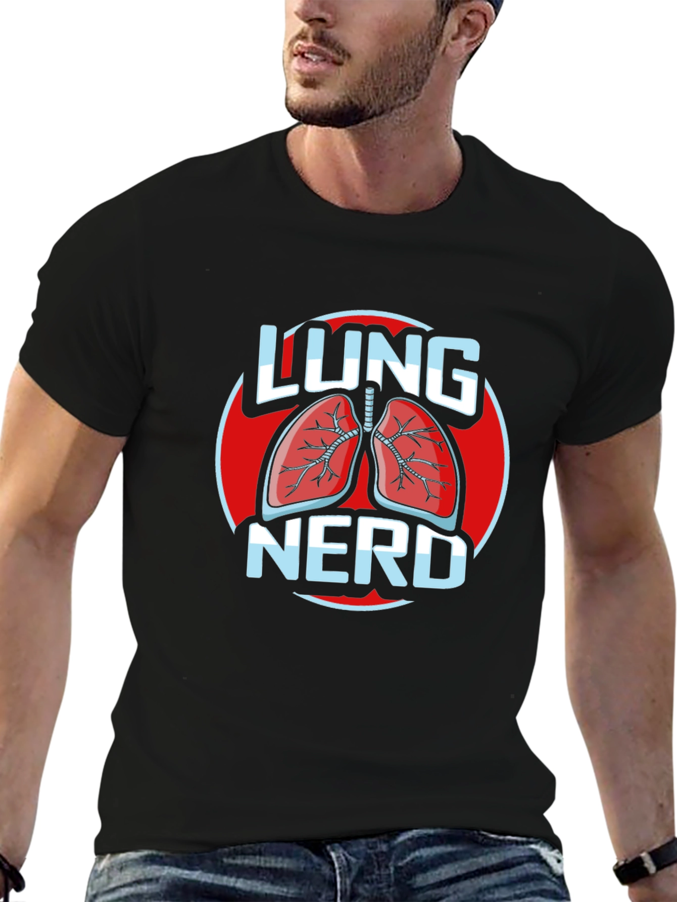 Lung Nerd T-Shirt - Anatomical Humor Tee