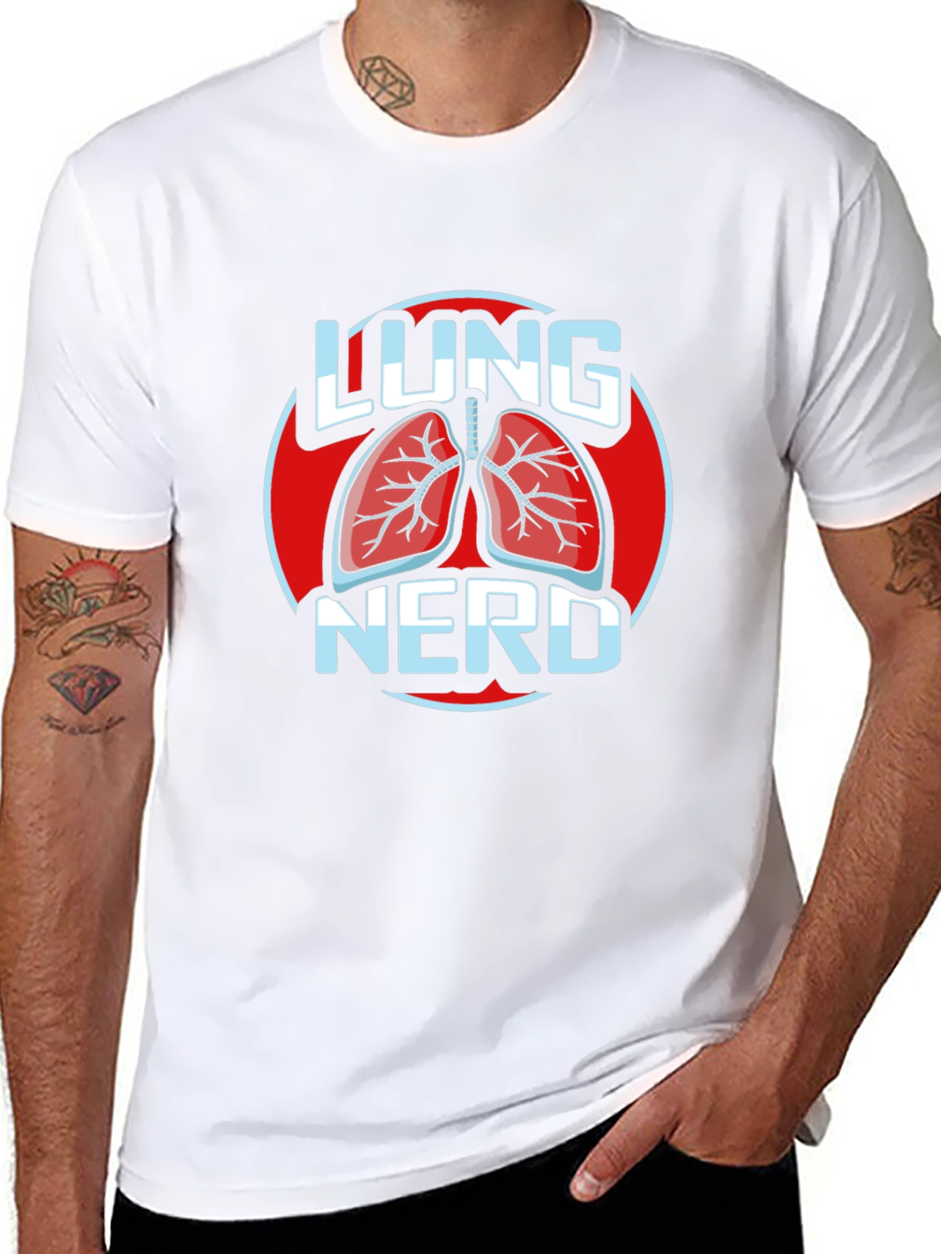 Lung Nerd T-Shirt - Anatomical Humor Tee