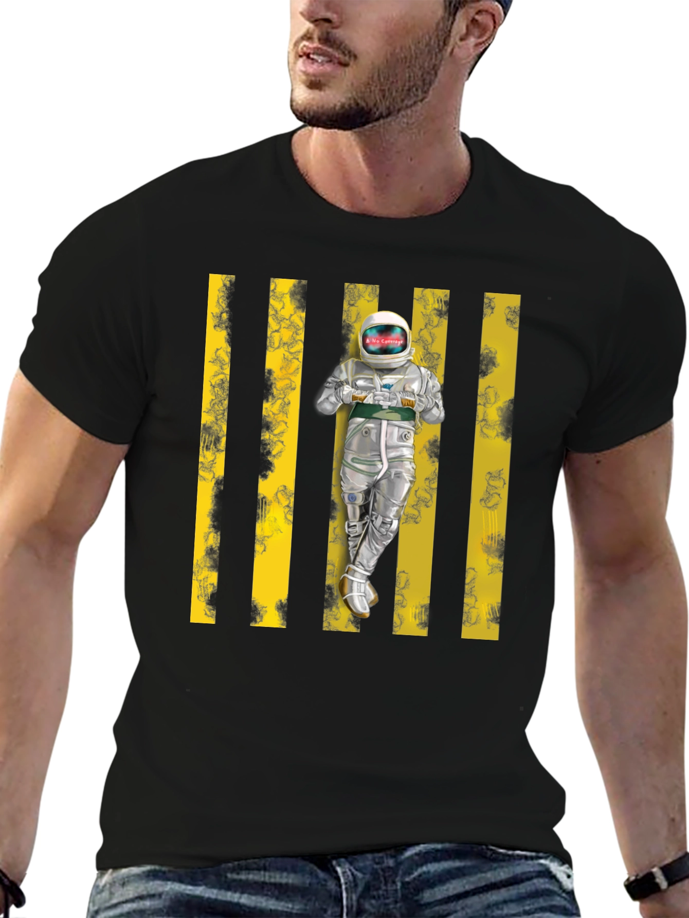 Astronaut Graphic T-Shirt - Unique Space Design