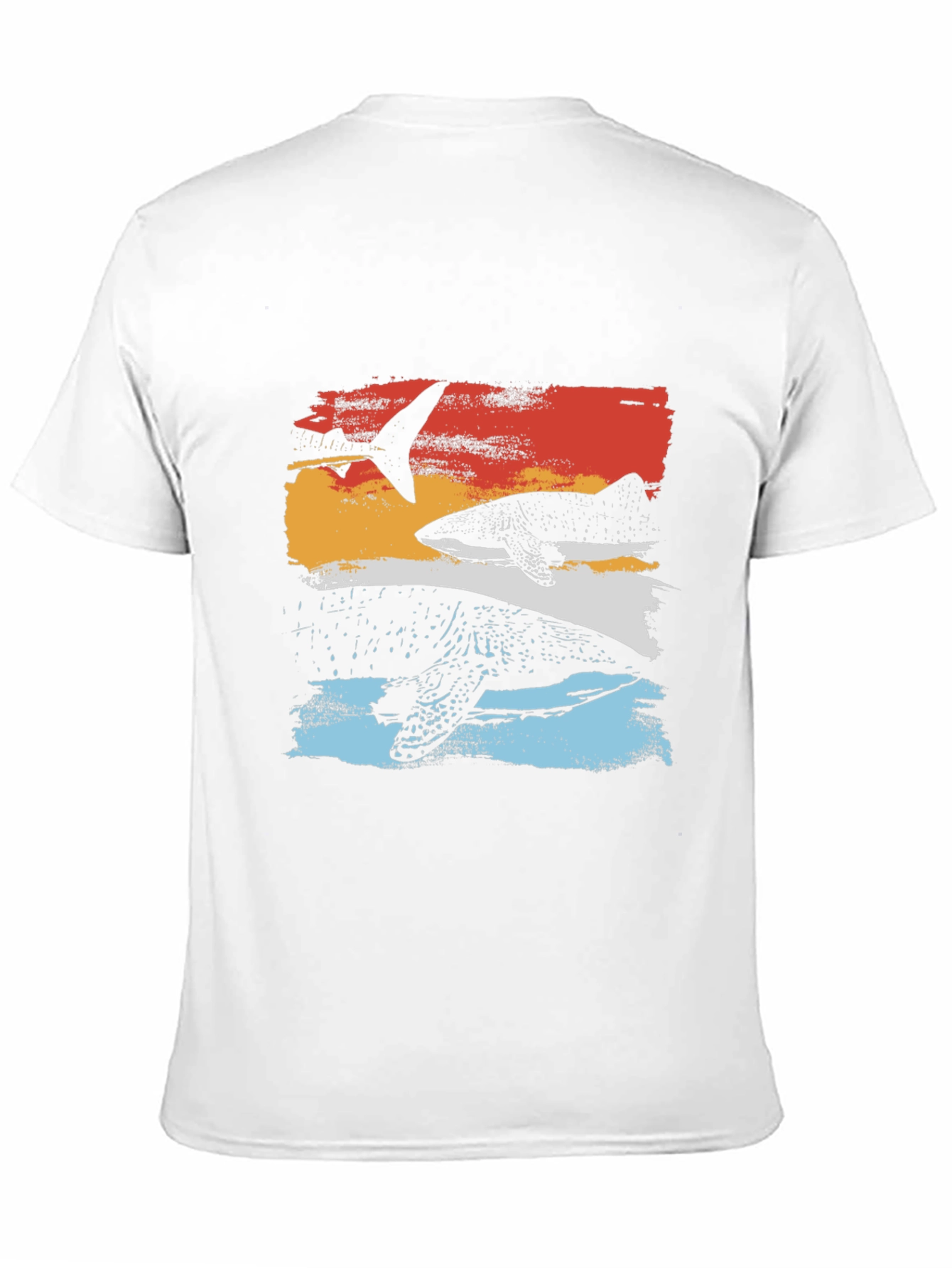 Whale Shark Graphic Tee - Retro Ocean Design