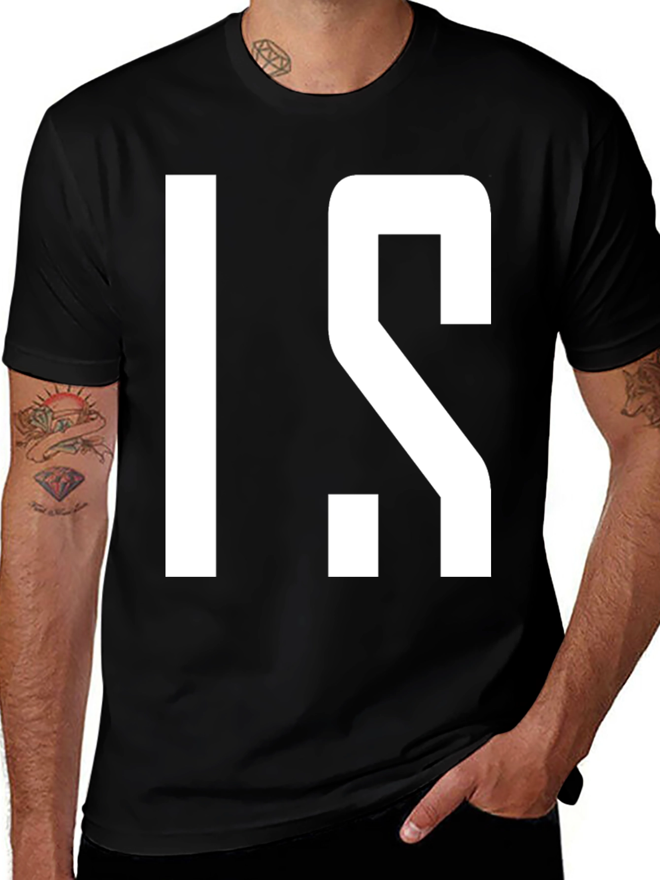 Minimalist I.S. Black Graphic Tee