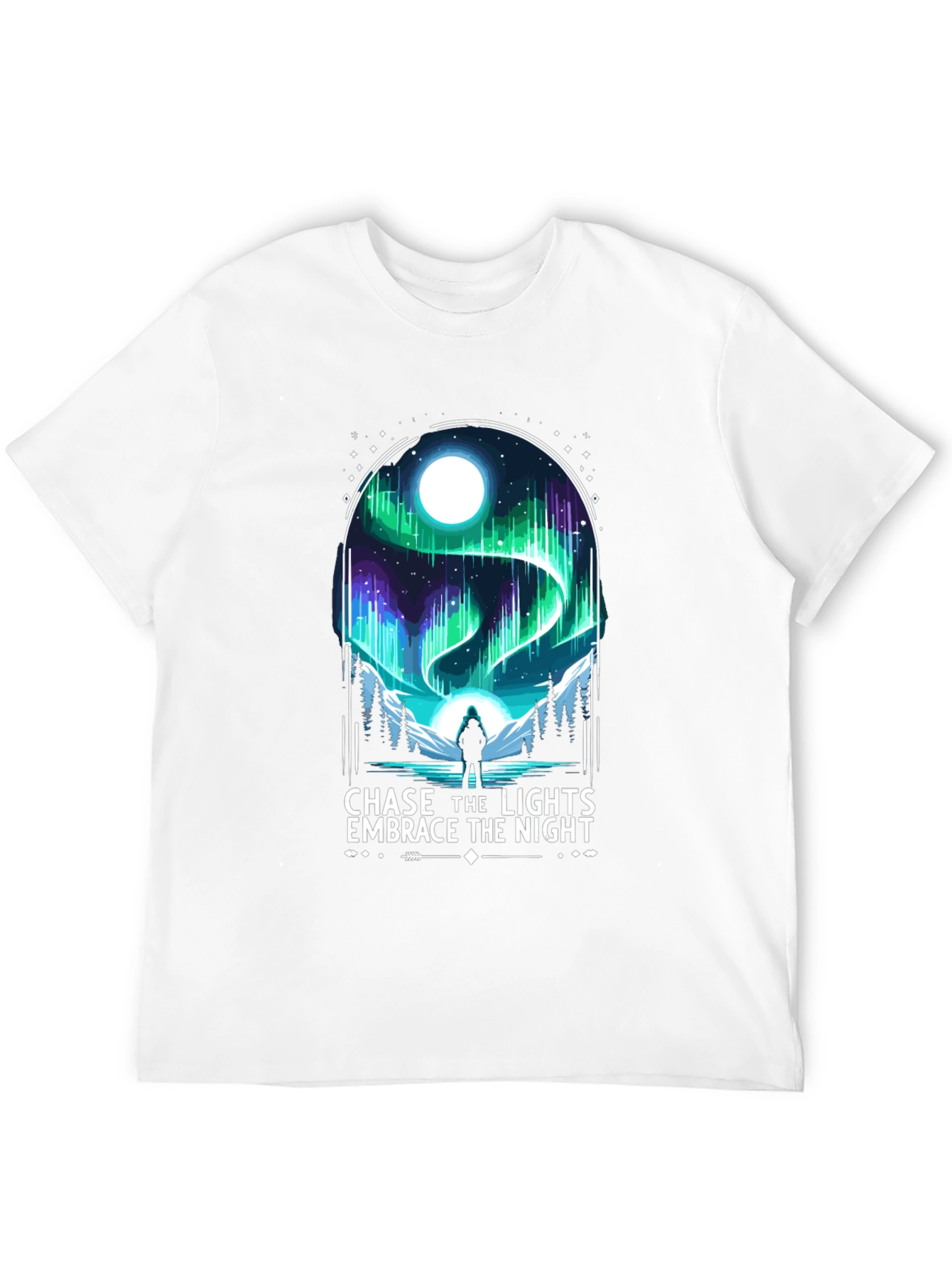 Chase the Lights Mens Black T-Shirt