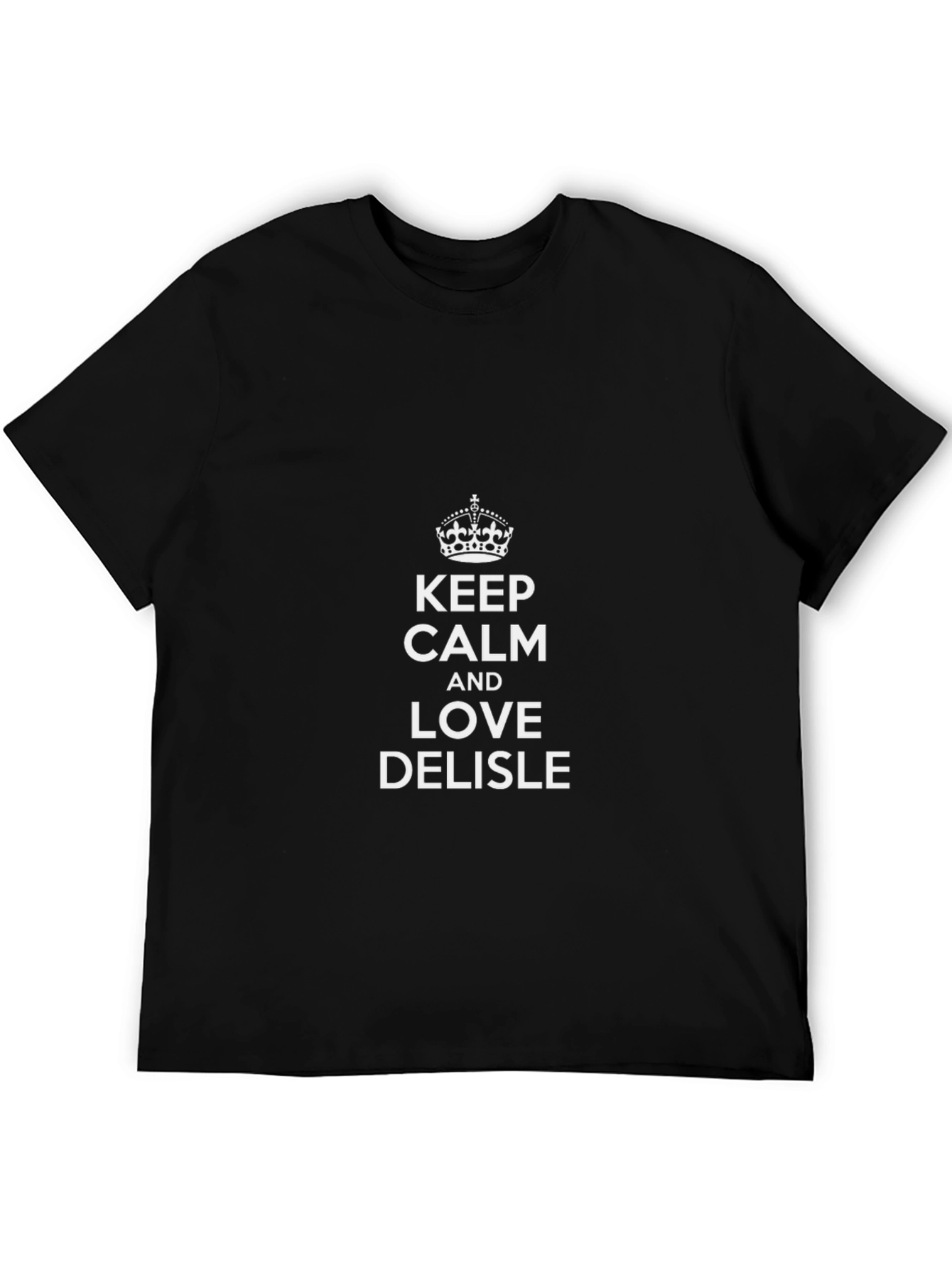 Keep Calm & Love Delisle T-Shirt - Black