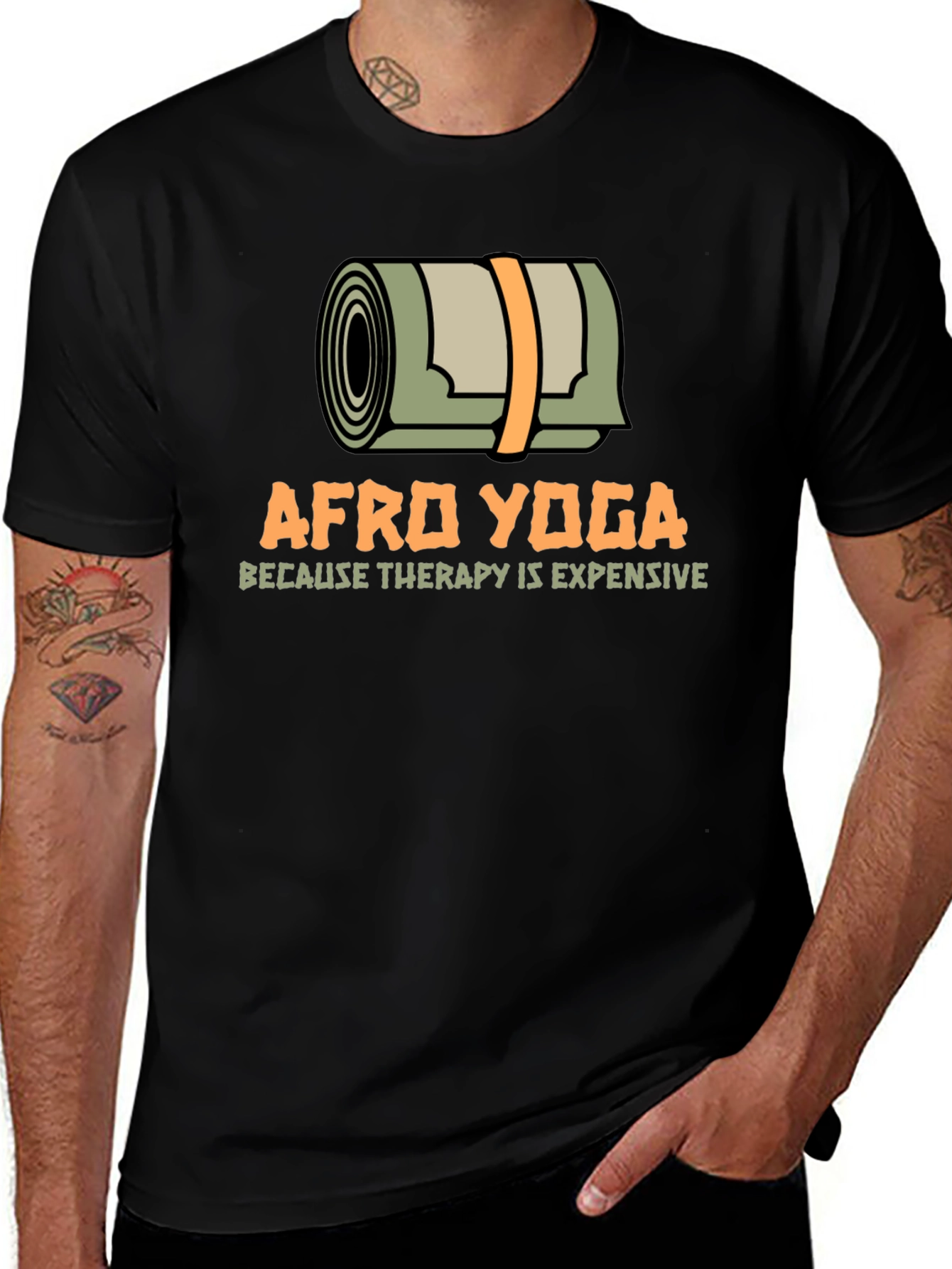 Afro Yoga Therapy T-Shirt