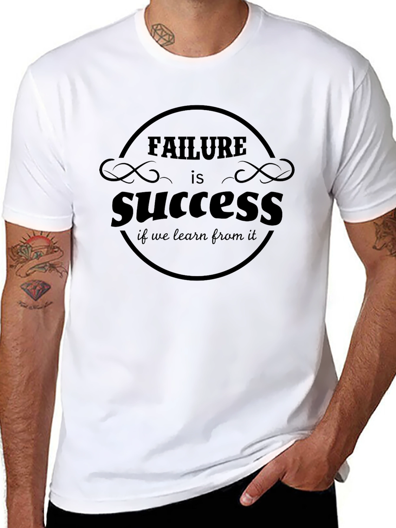 Failure is Success Mens Black Graphic Tee