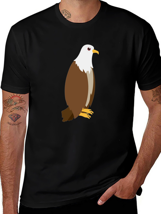 Eagle Graphic Tee - Black Cotton Blend