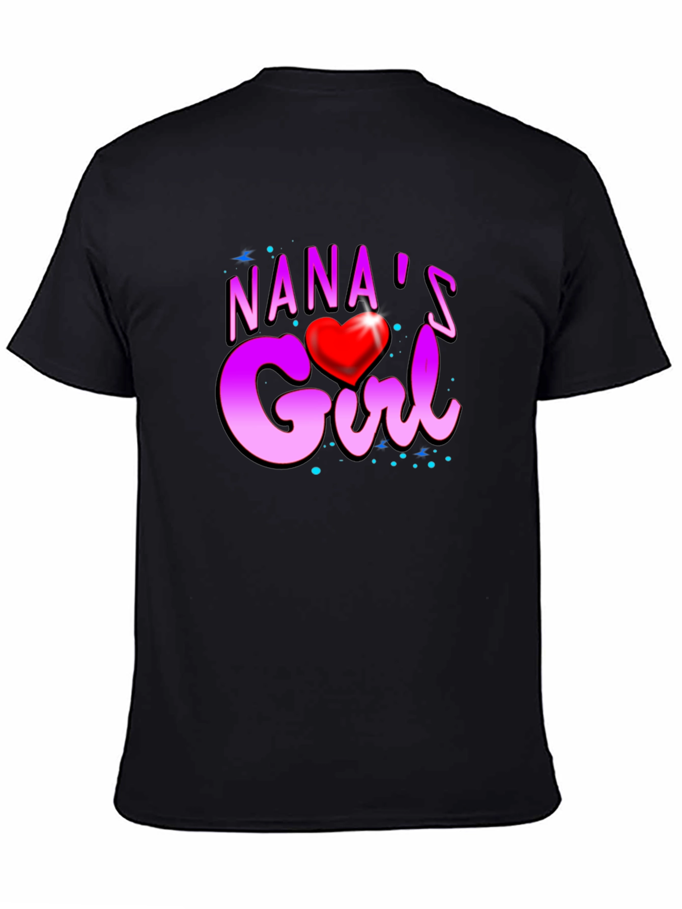Nanas Girl Heart Graphic T-Shirt