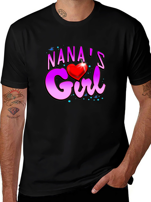 Nanas Girl Heart Graphic T-Shirt