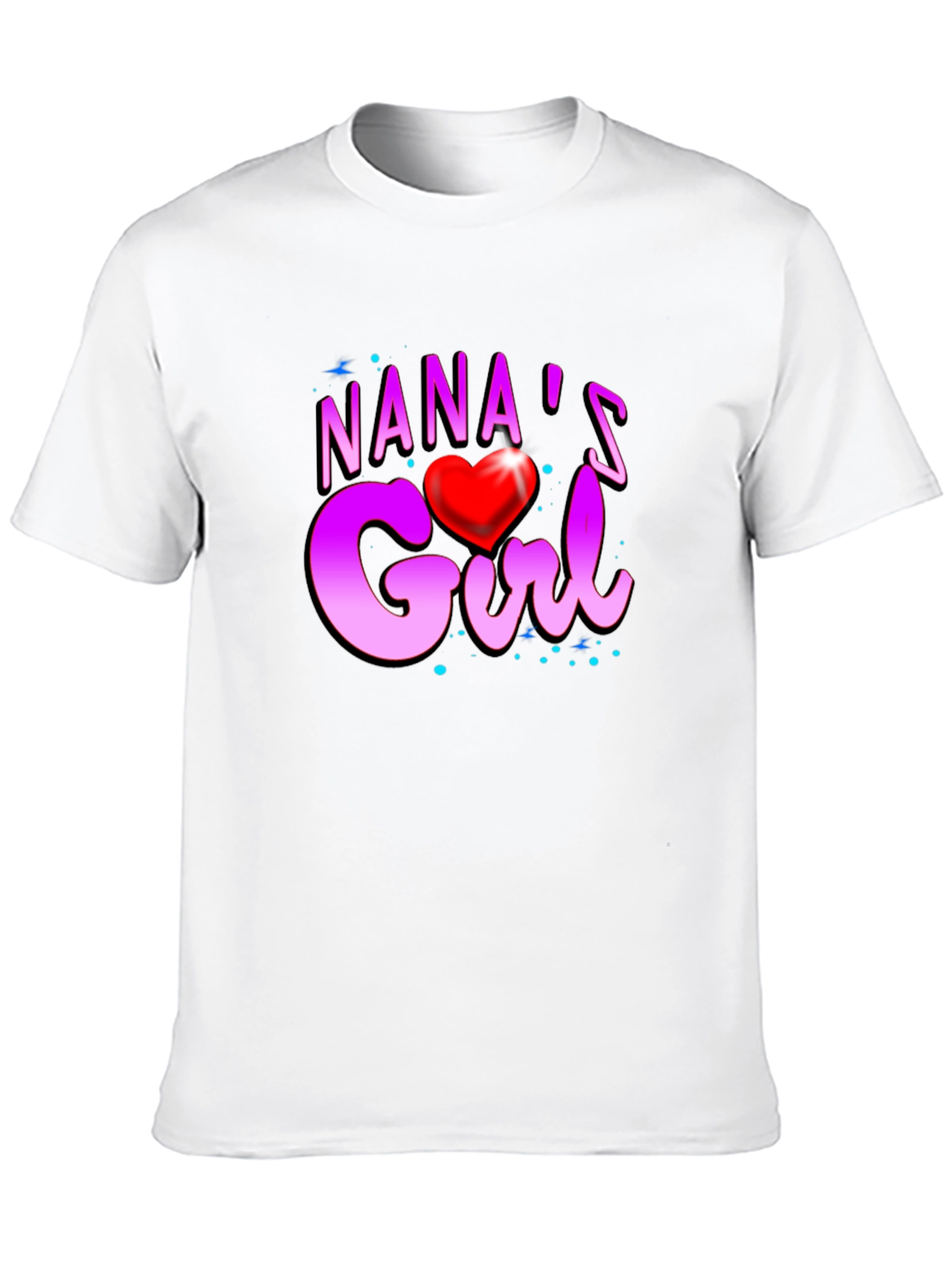 Nanas Girl Heart Graphic T-Shirt
