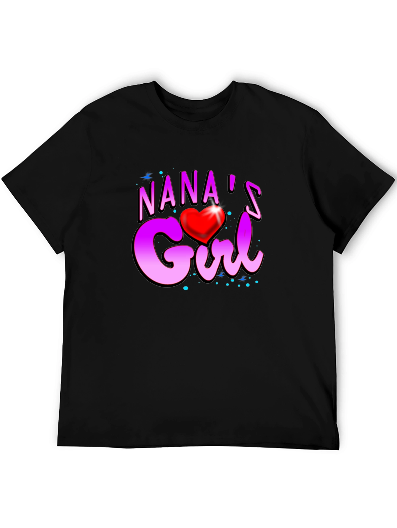 Nanas Girl Heart Graphic T-Shirt