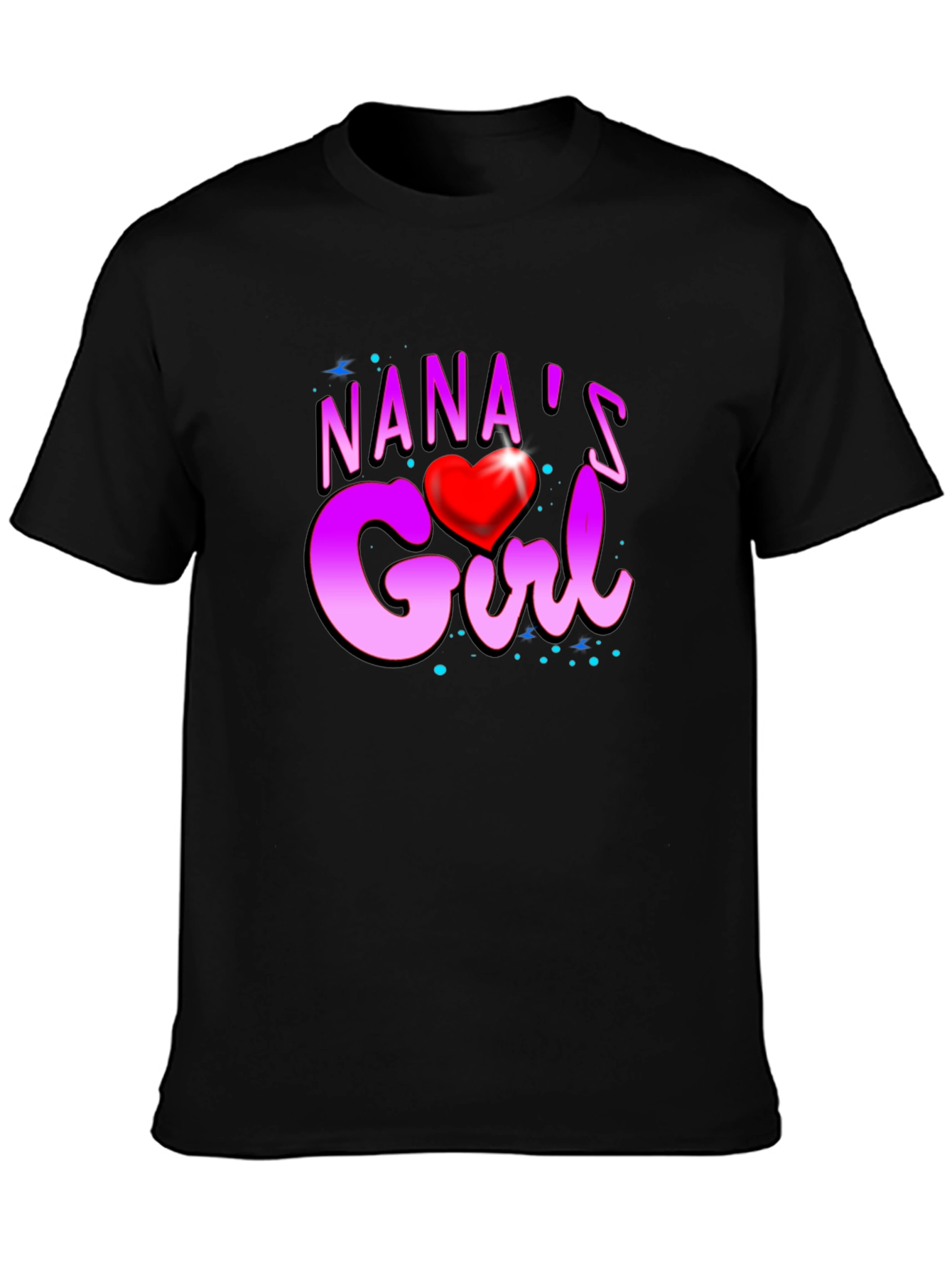 Nanas Girl Heart Graphic T-Shirt