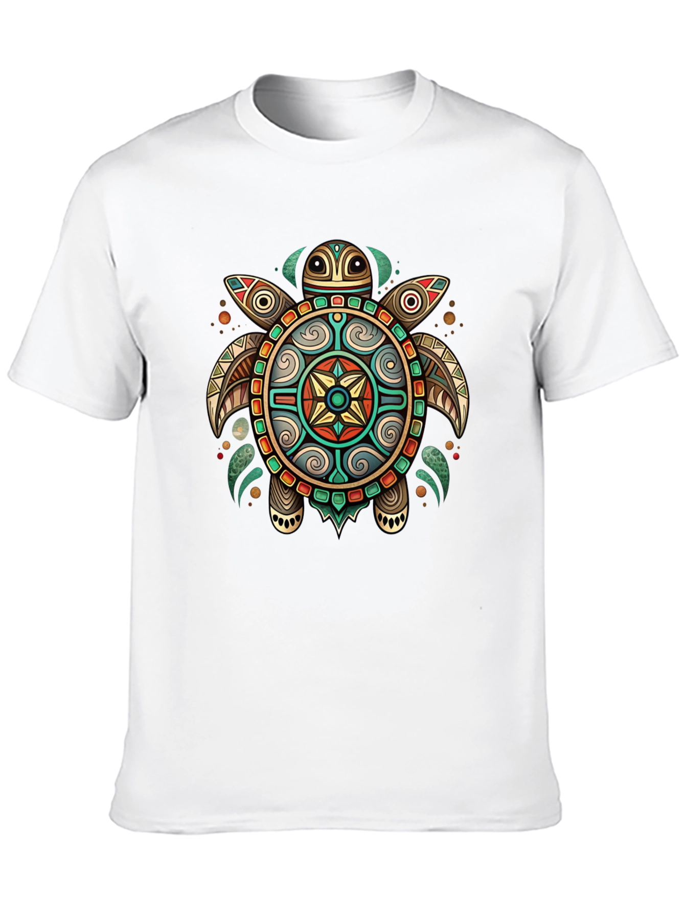 Tribal Turtle Graphic T-Shirt - Unique Design