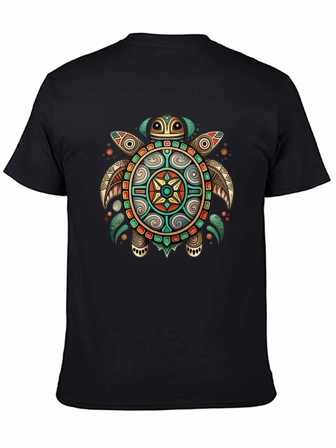 Tribal Turtle Graphic T-Shirt - Unique Design