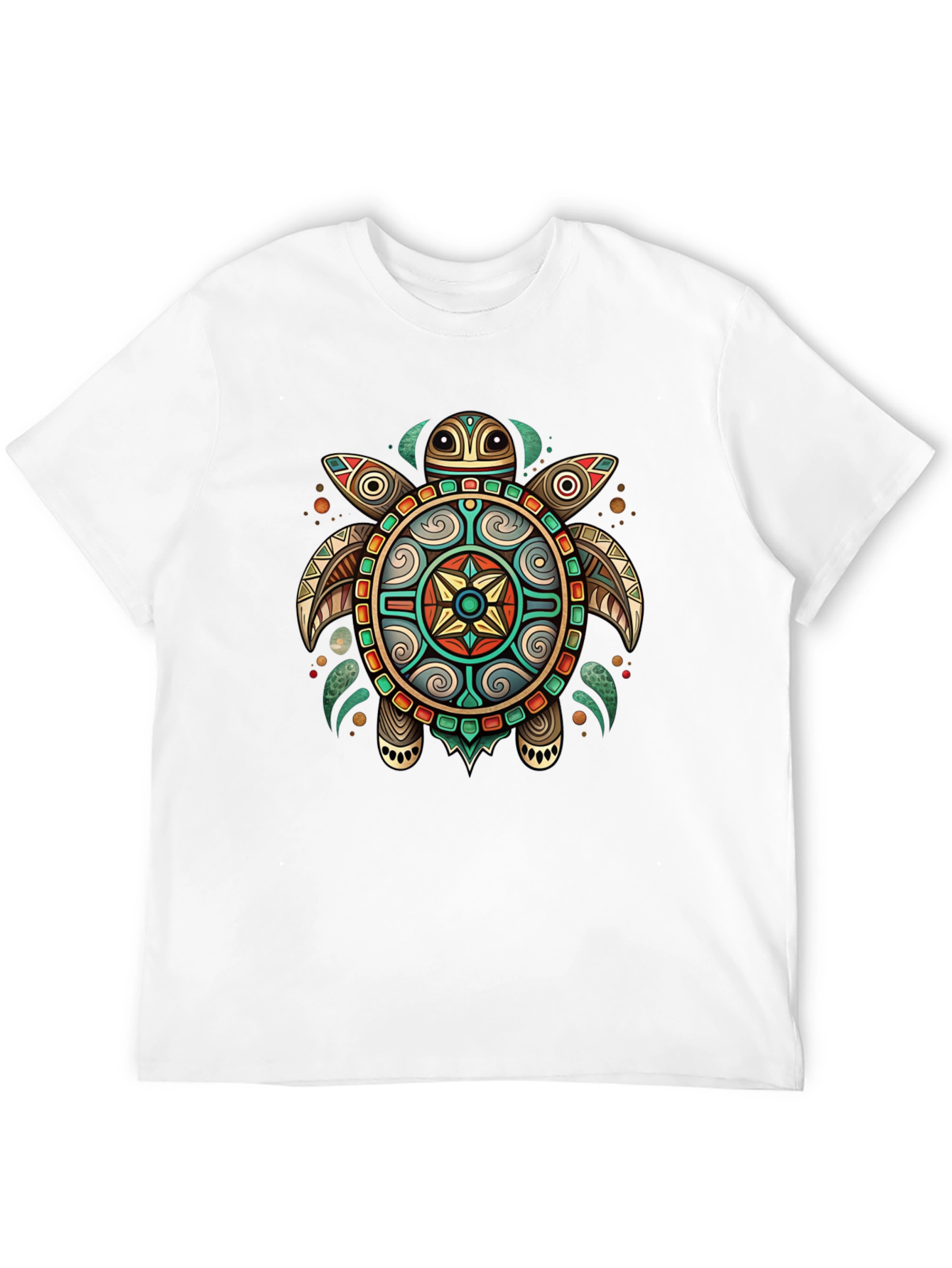 Tribal Turtle Graphic T-Shirt - Unique Design