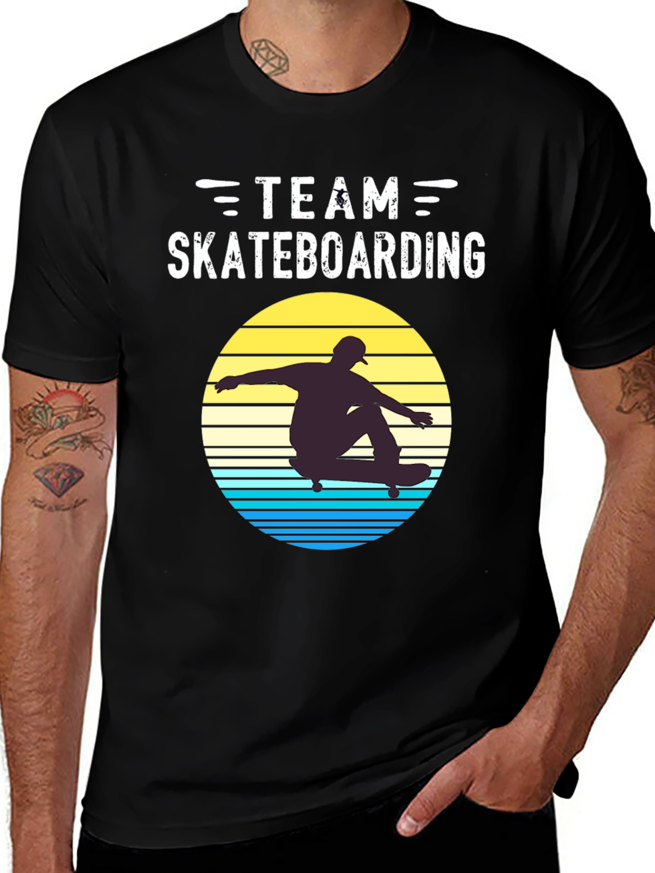 Team Skateboarding Retro Graphic Tee