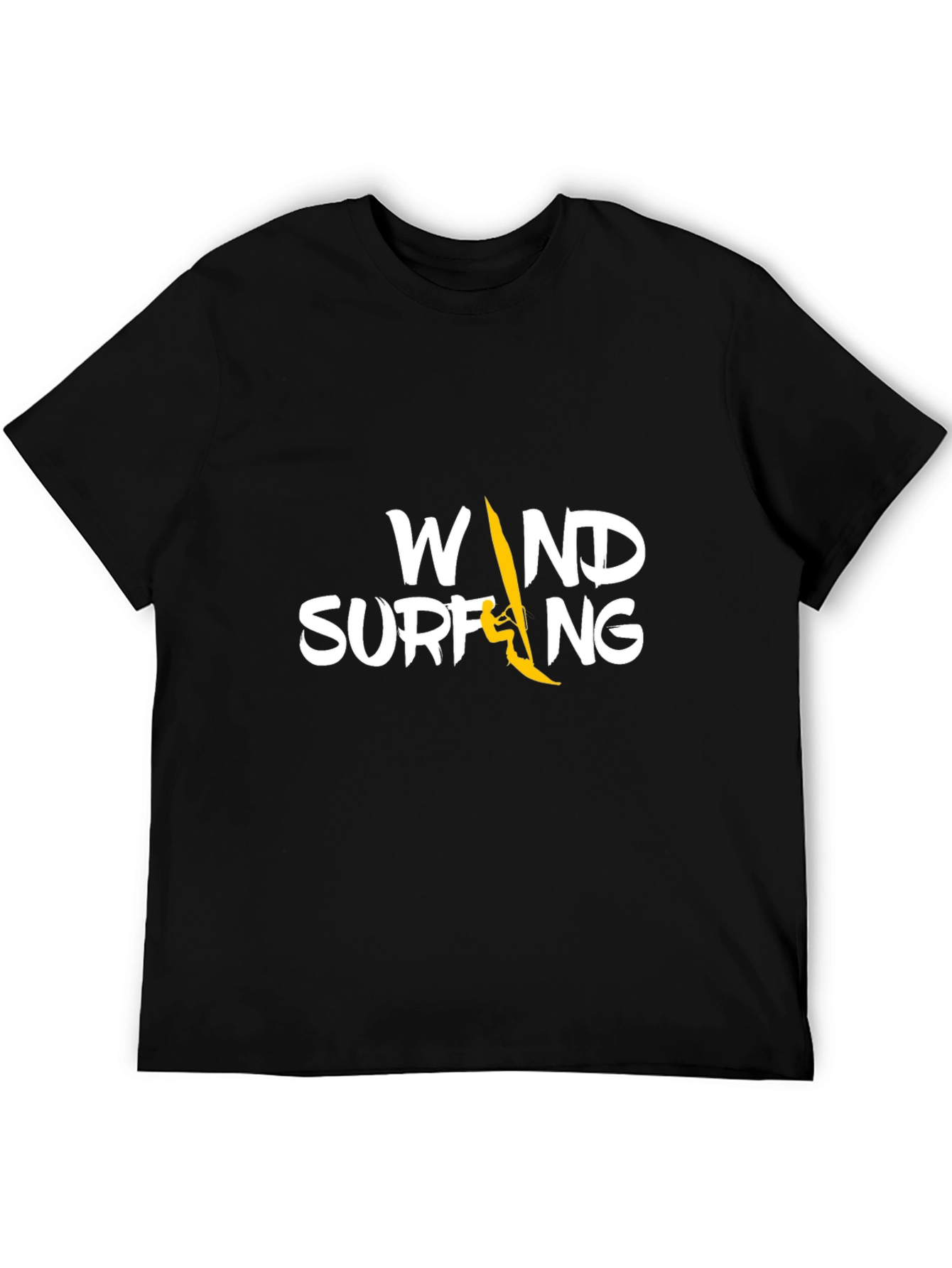 Windsurfing Graphic T-Shirt - Black