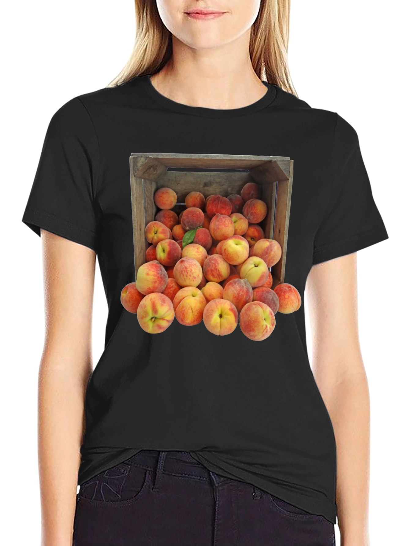 Peach Crate Graphic Tee