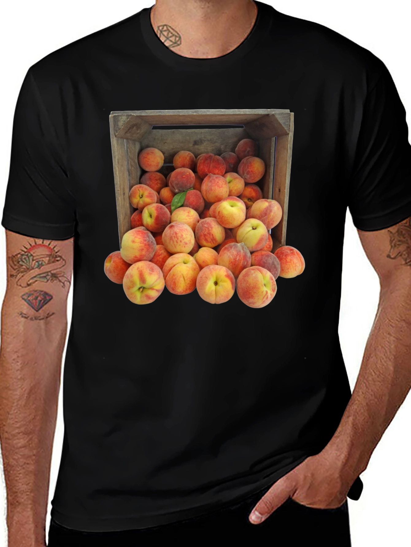 Peach Crate Graphic Tee