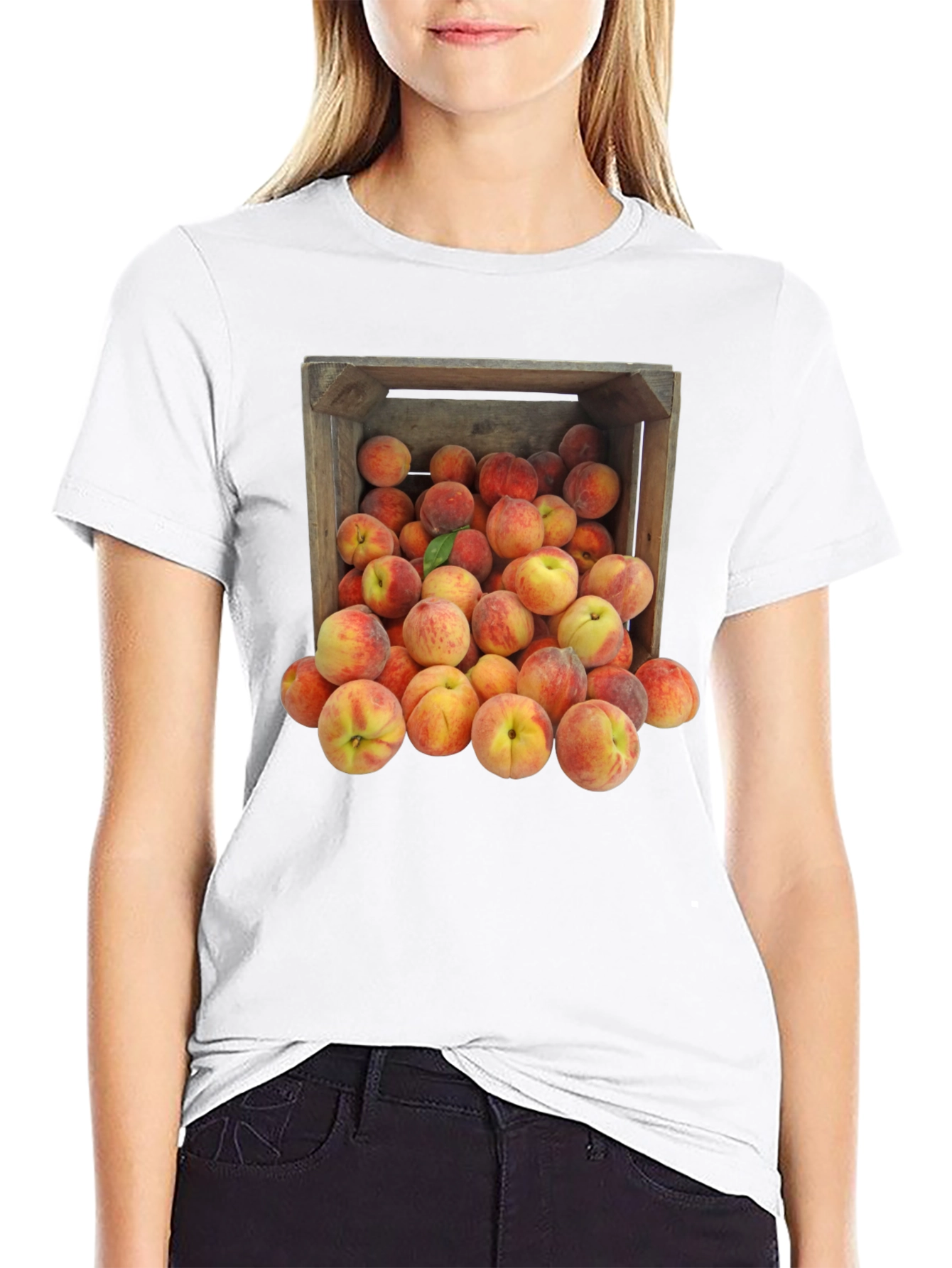 Peach Crate Graphic Tee