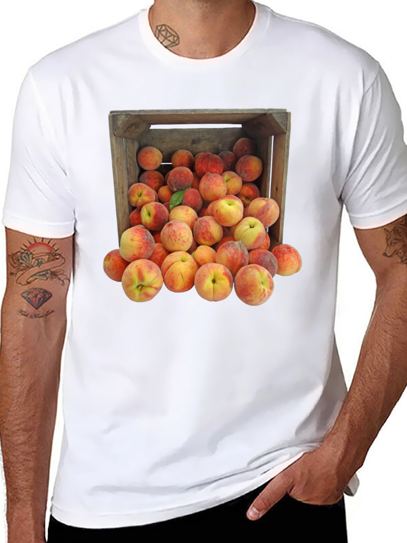 Peach Crate Graphic Tee