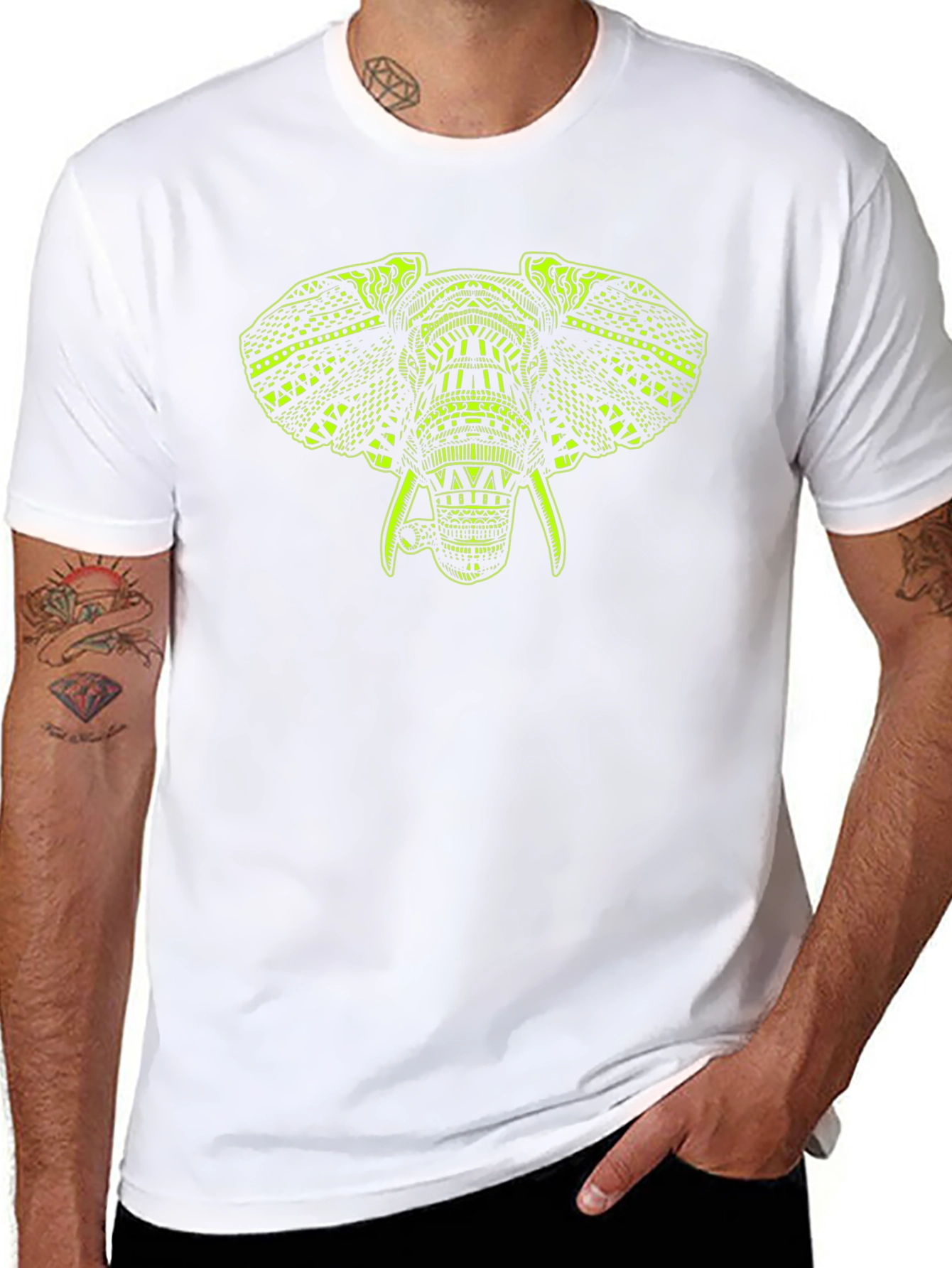 Elephant Graphic Tee - Unique Design